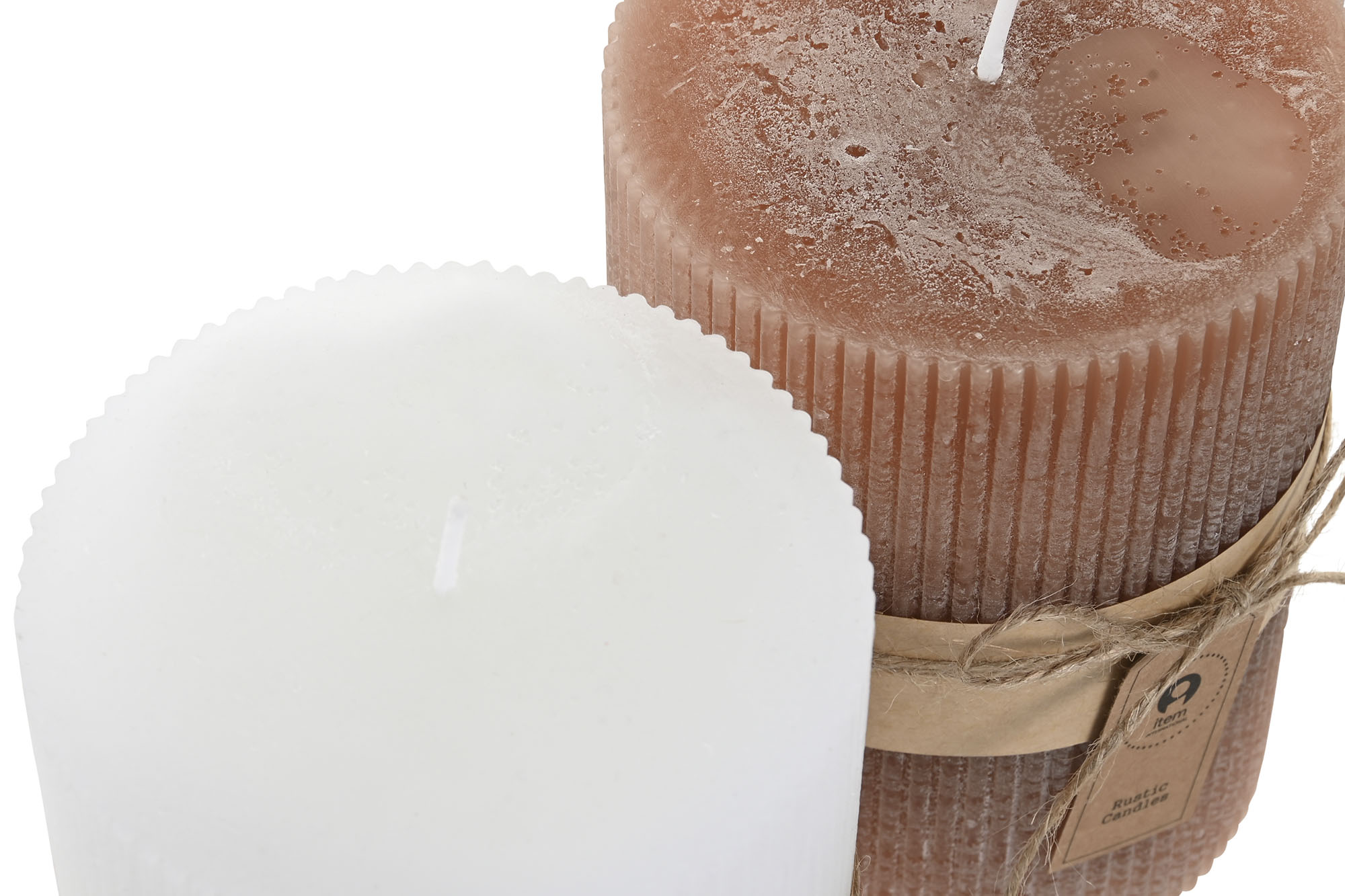 VELA CERA 10X10X14CM BLANCA 3