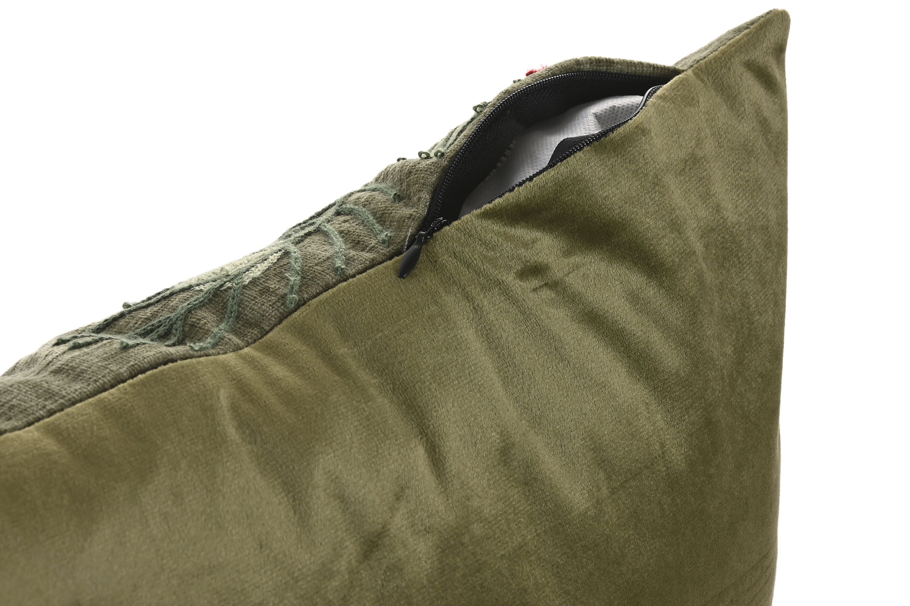 COJIN CHENILLA 45X1X45CM VERDE CLARO 2