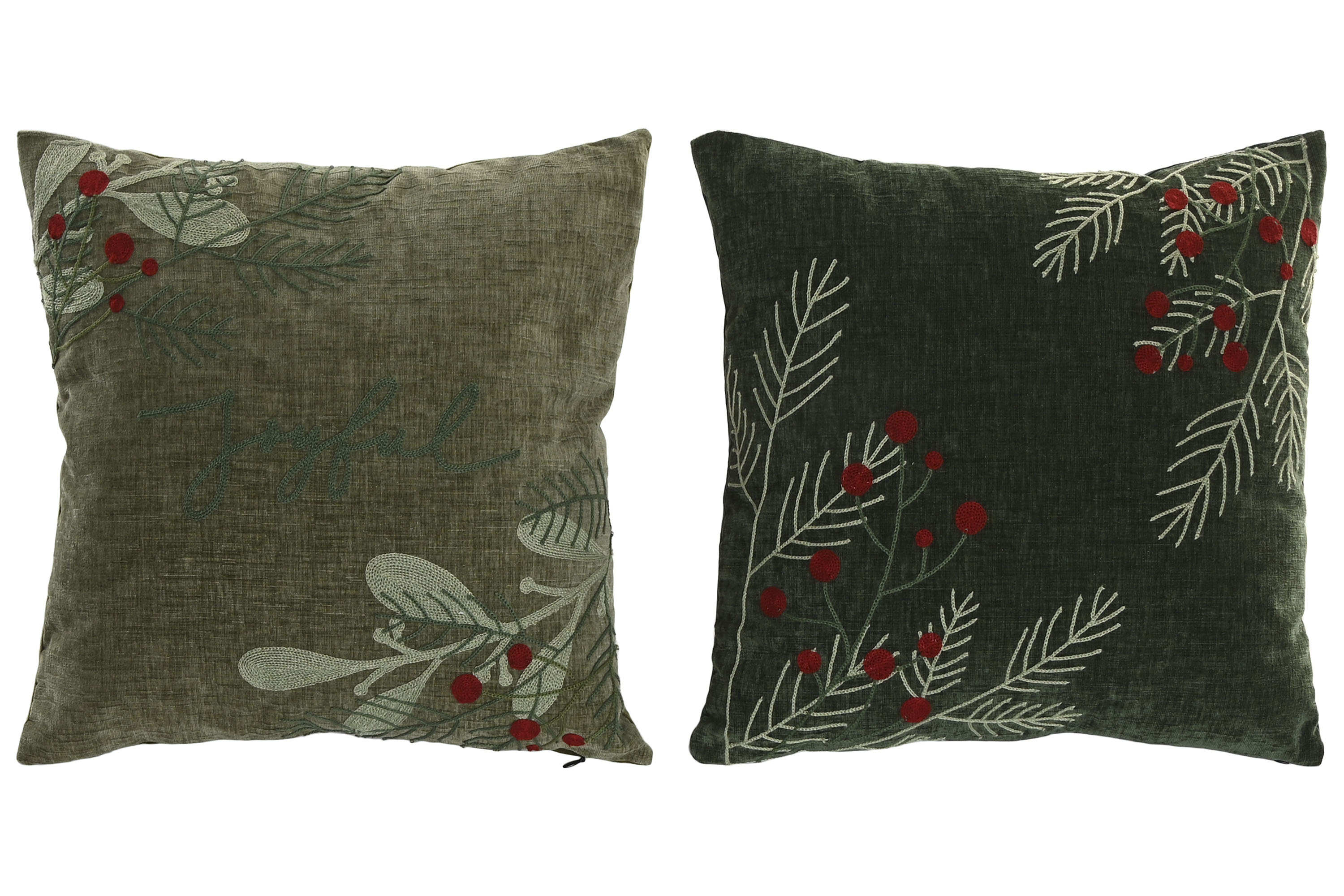 COJIN CHENILLA 45X1X45CM VERDE CLARO