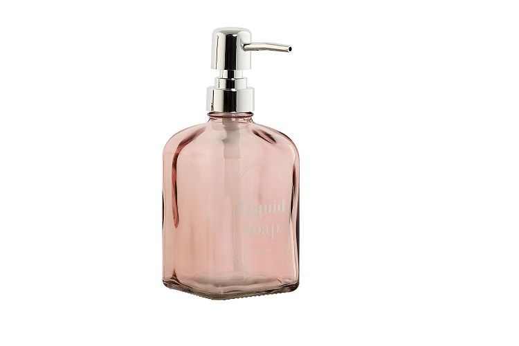 DOSIFICADOR CRISTAL ABS 8X7,5X19 450 ML ROSA