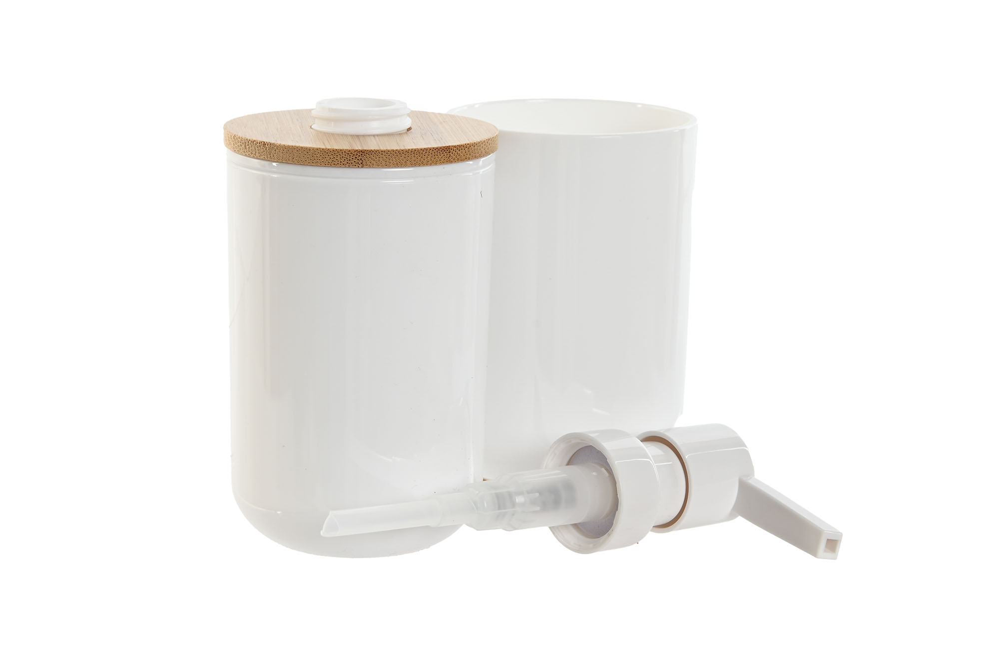 BAÃ Â O SET 2 PS BAMBU 7X7X16 BLAN 2