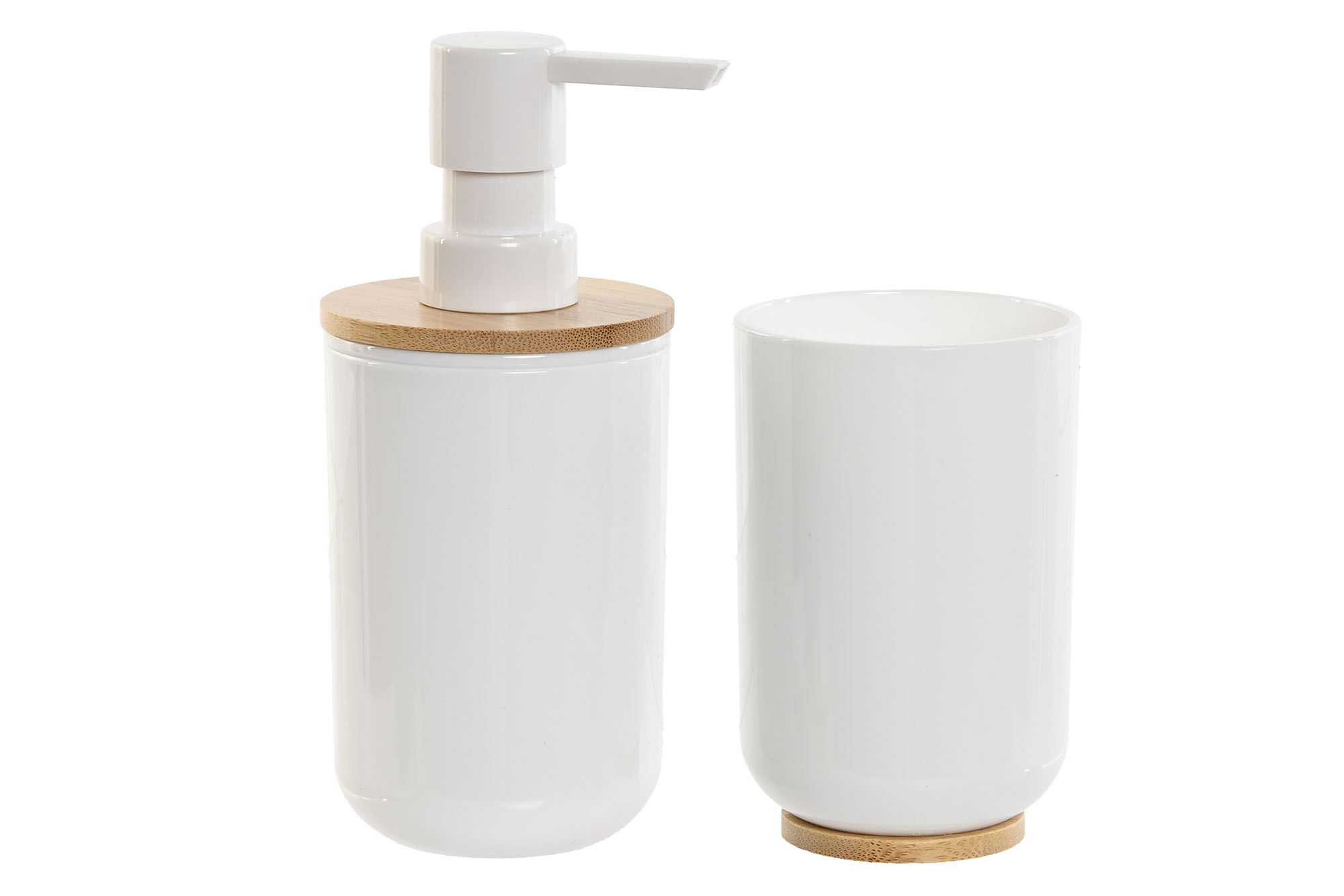 BAÃ Â O SET 2 PS BAMBU 7X7X16 BLAN