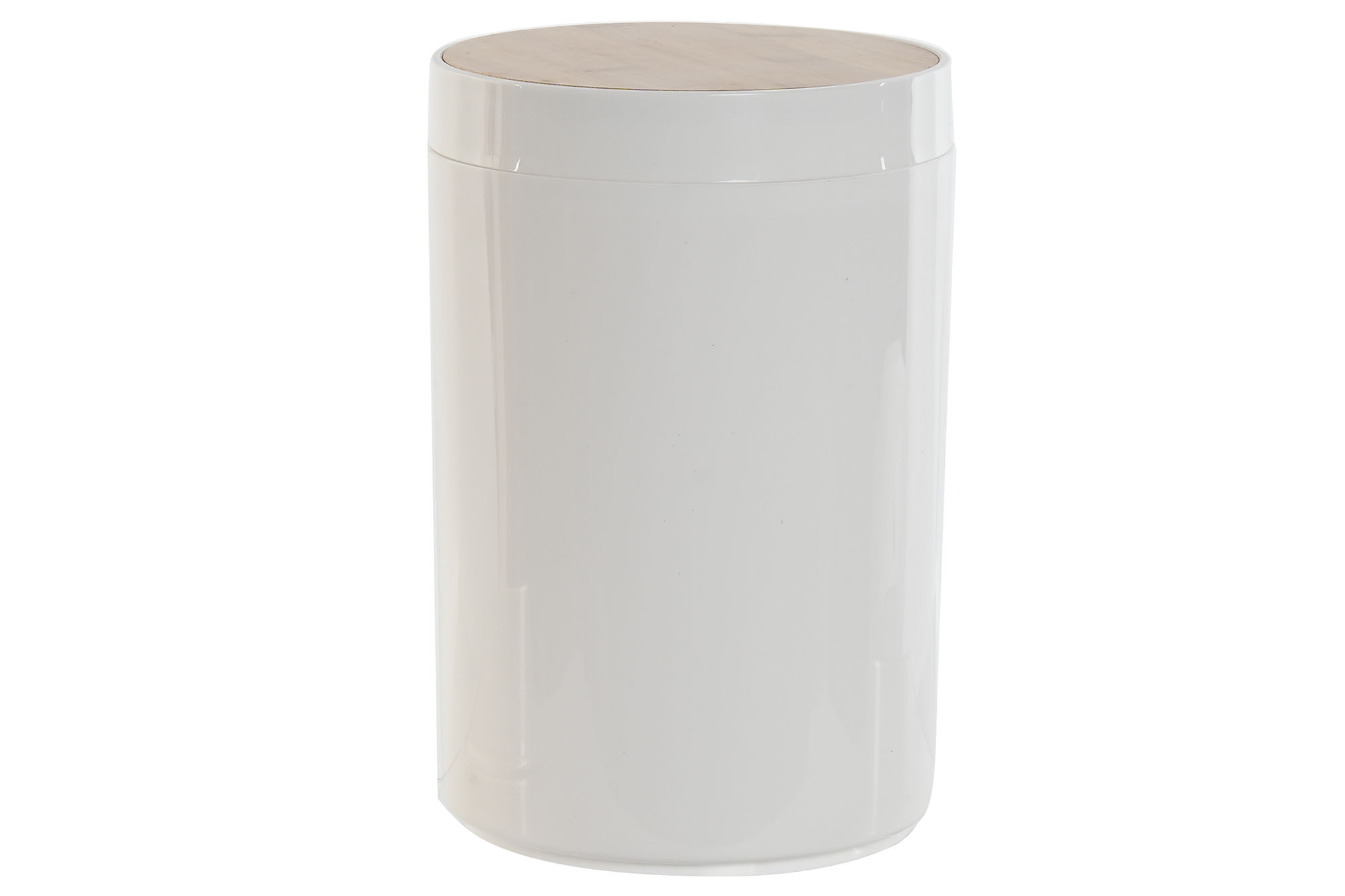 PAPELERA PP BAMBU 18X18X26 5L BLANCO