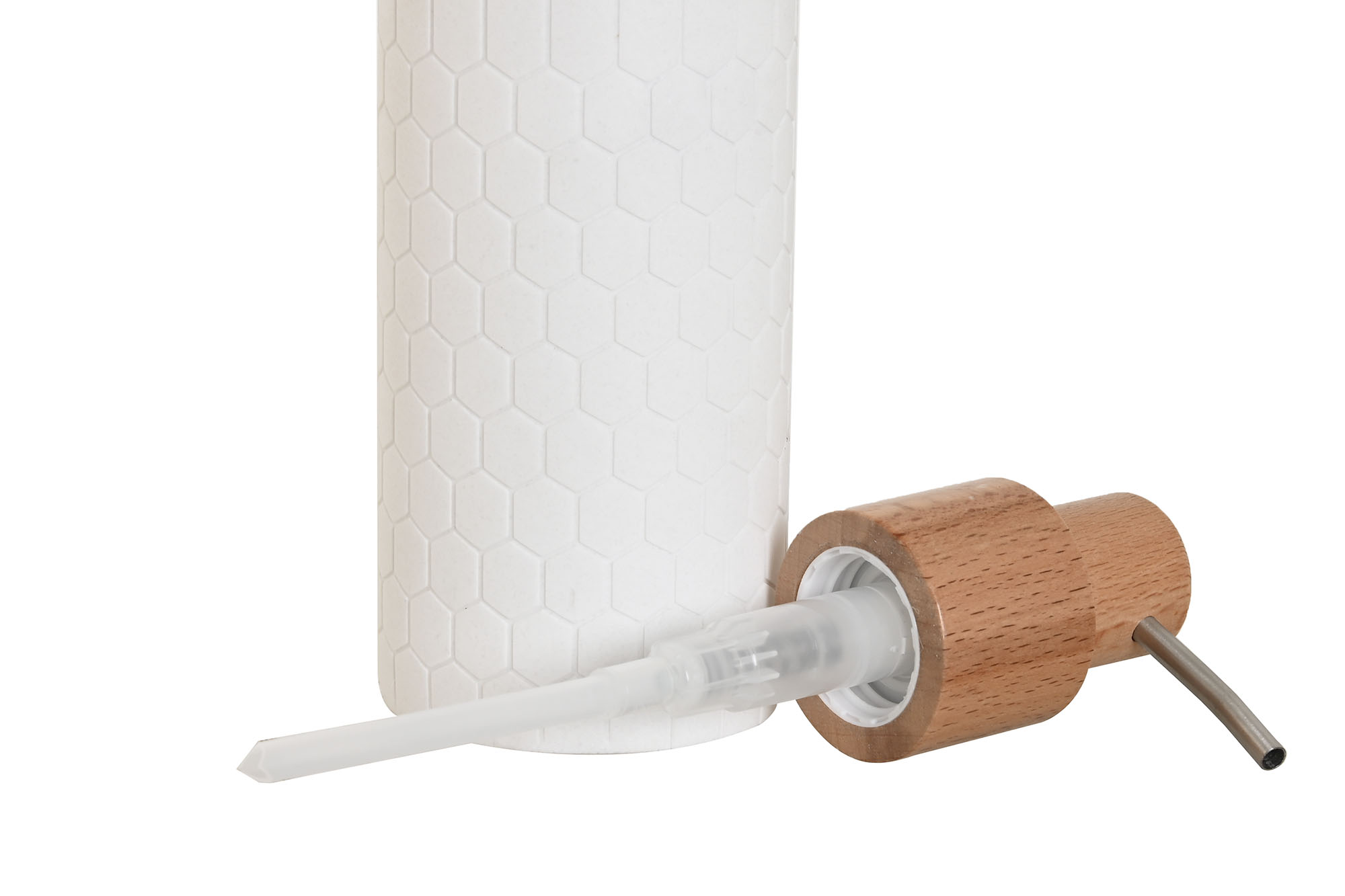 DOSIFICADOR RESINA BAMBU 8X7X21 BLANCO 2