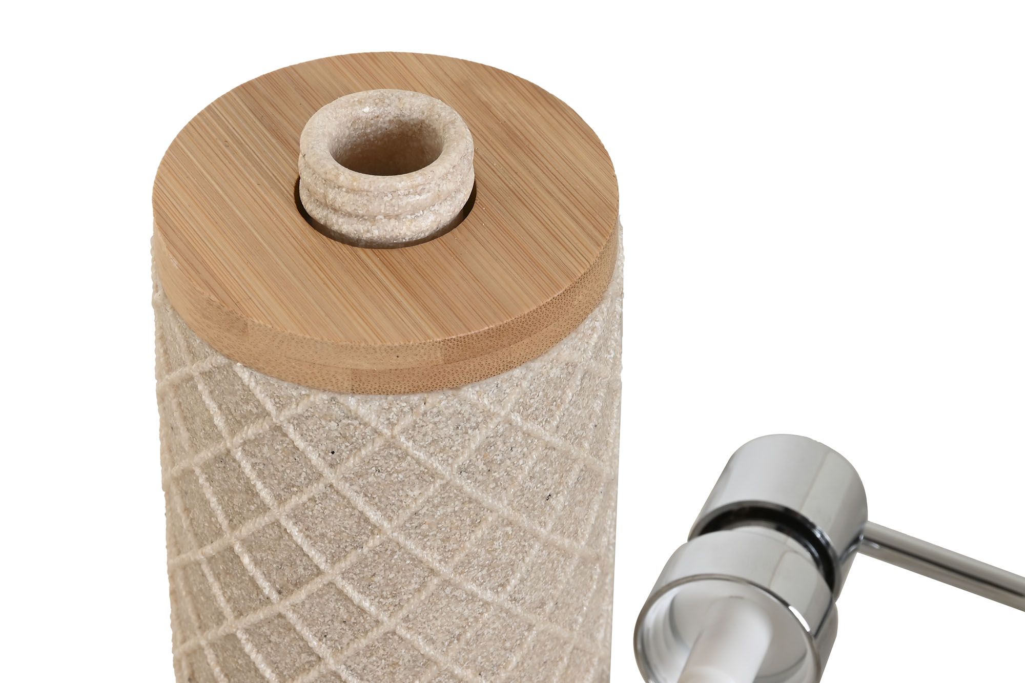 DOSIFICADOR RESINA BAMBU 7X9X18 BEIGE 3