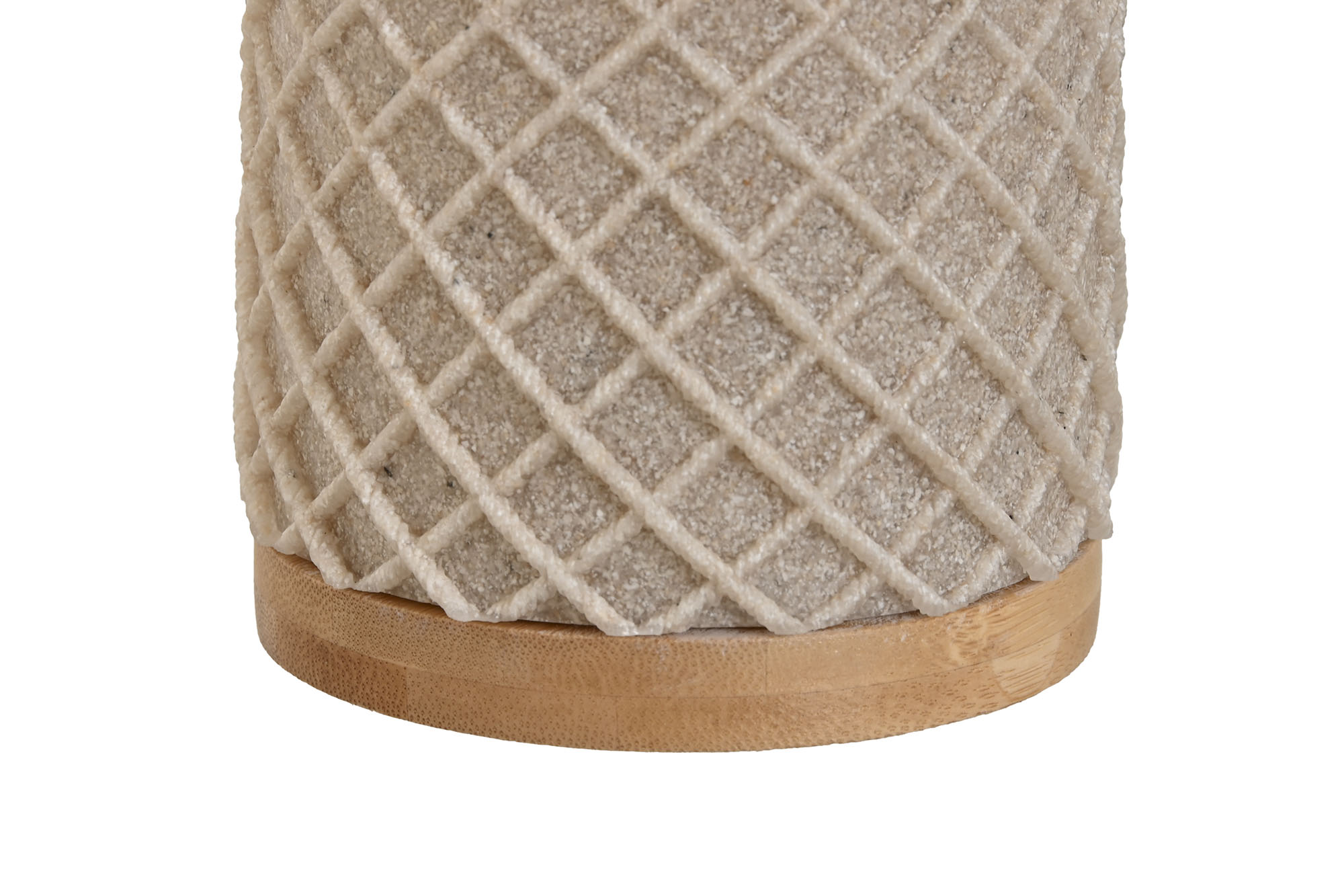 ESCOBILLERO RESINA BAMBU 9X9X37 BEIGE 3