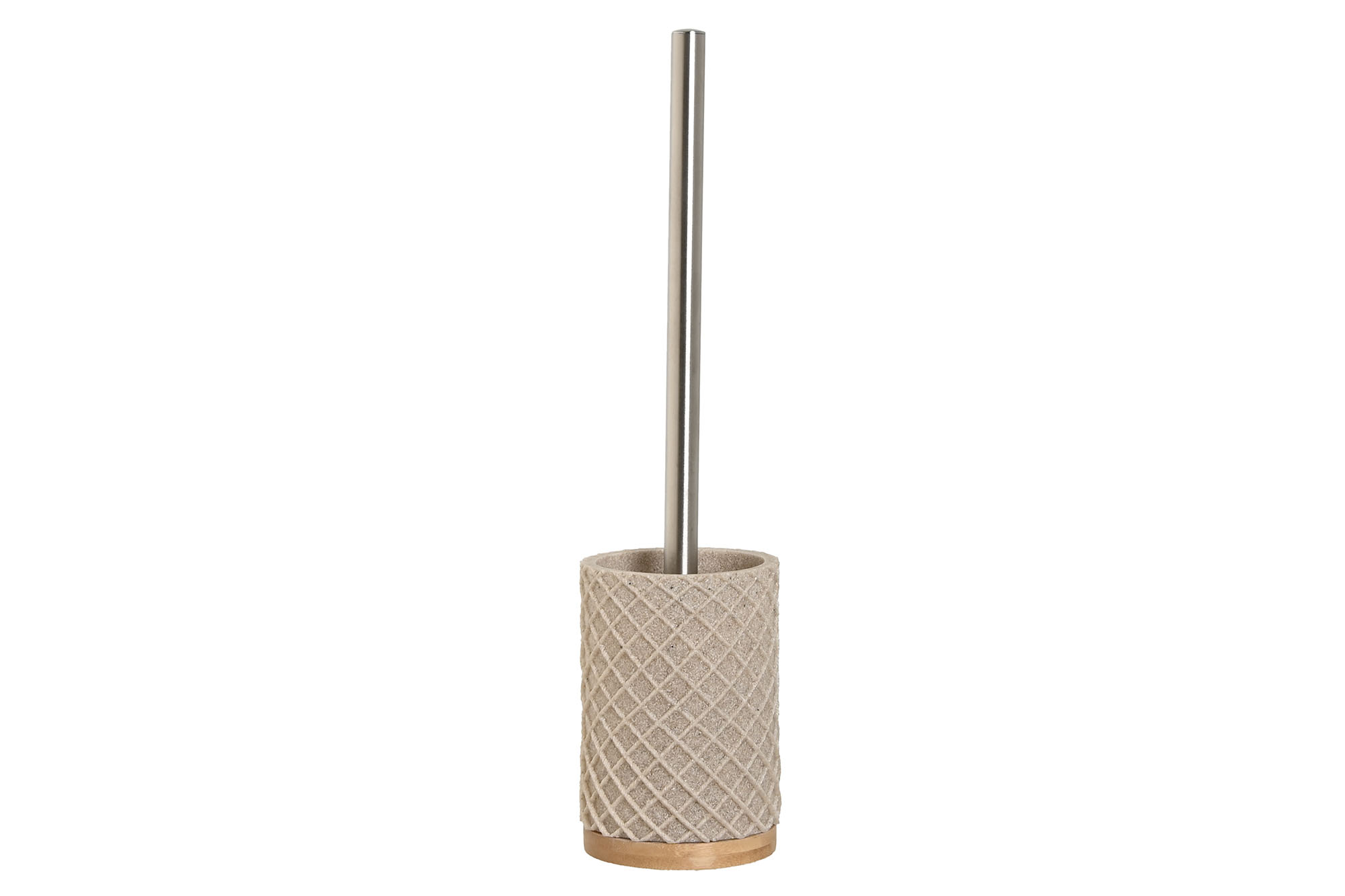 ESCOBILLERO RESINA BAMBU 9X9X37 BEIGE