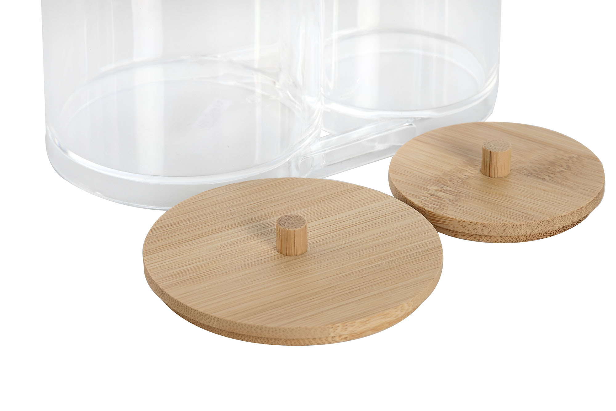 ORGANIZADOR PS BAMBU 15X8,5X12 TRANSPARENTE 2