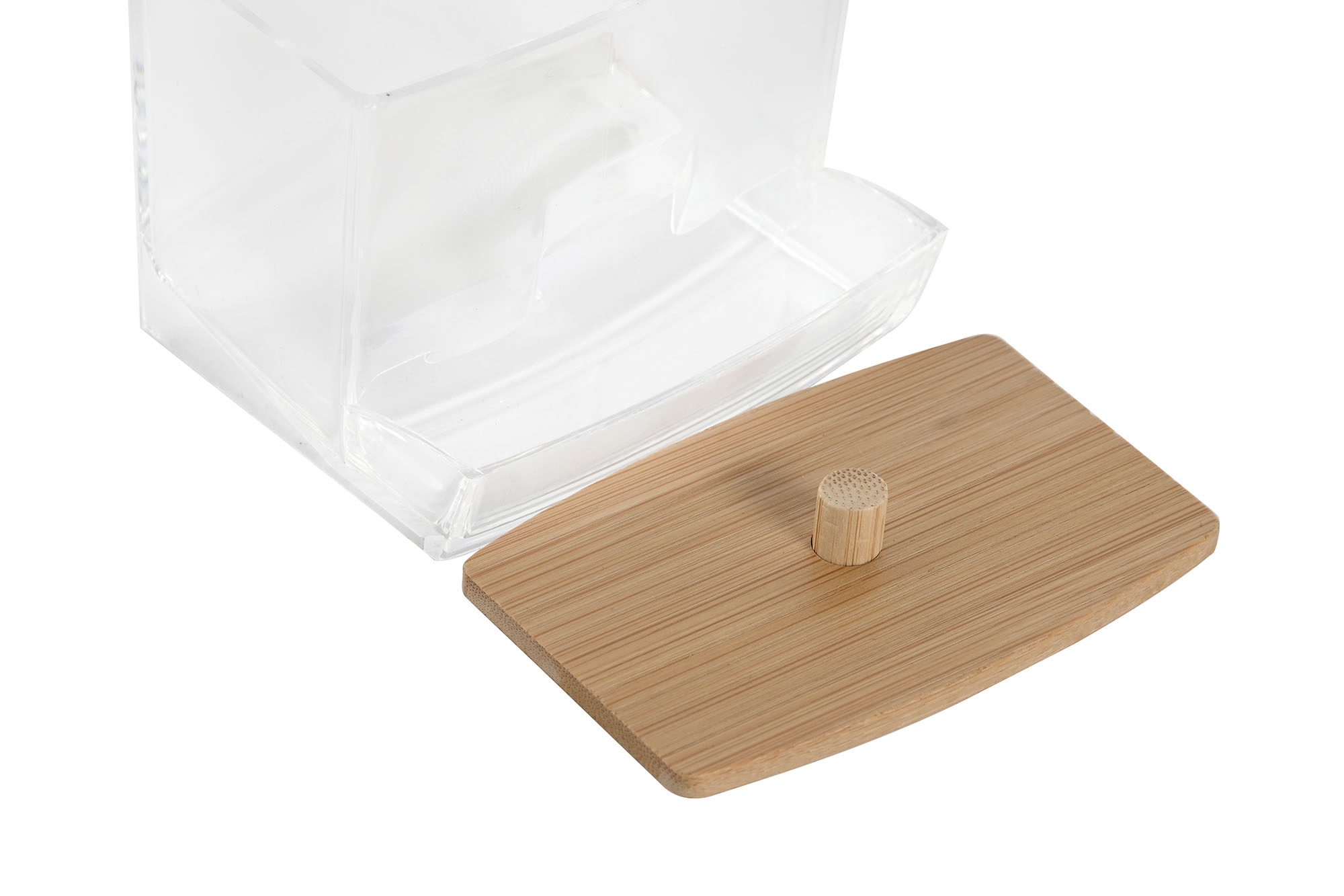 ORGANIZADOR PS BAMBU 9X7,5X8 TRANSPARENTE 2