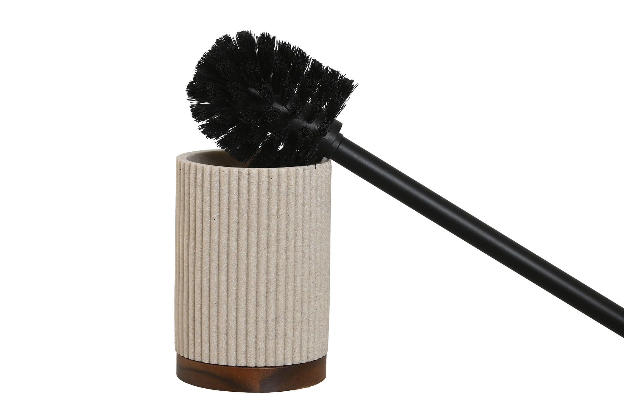 ESCOBILLERO RESINA ACACIA 9,5X9,5X38 BEIGE 2