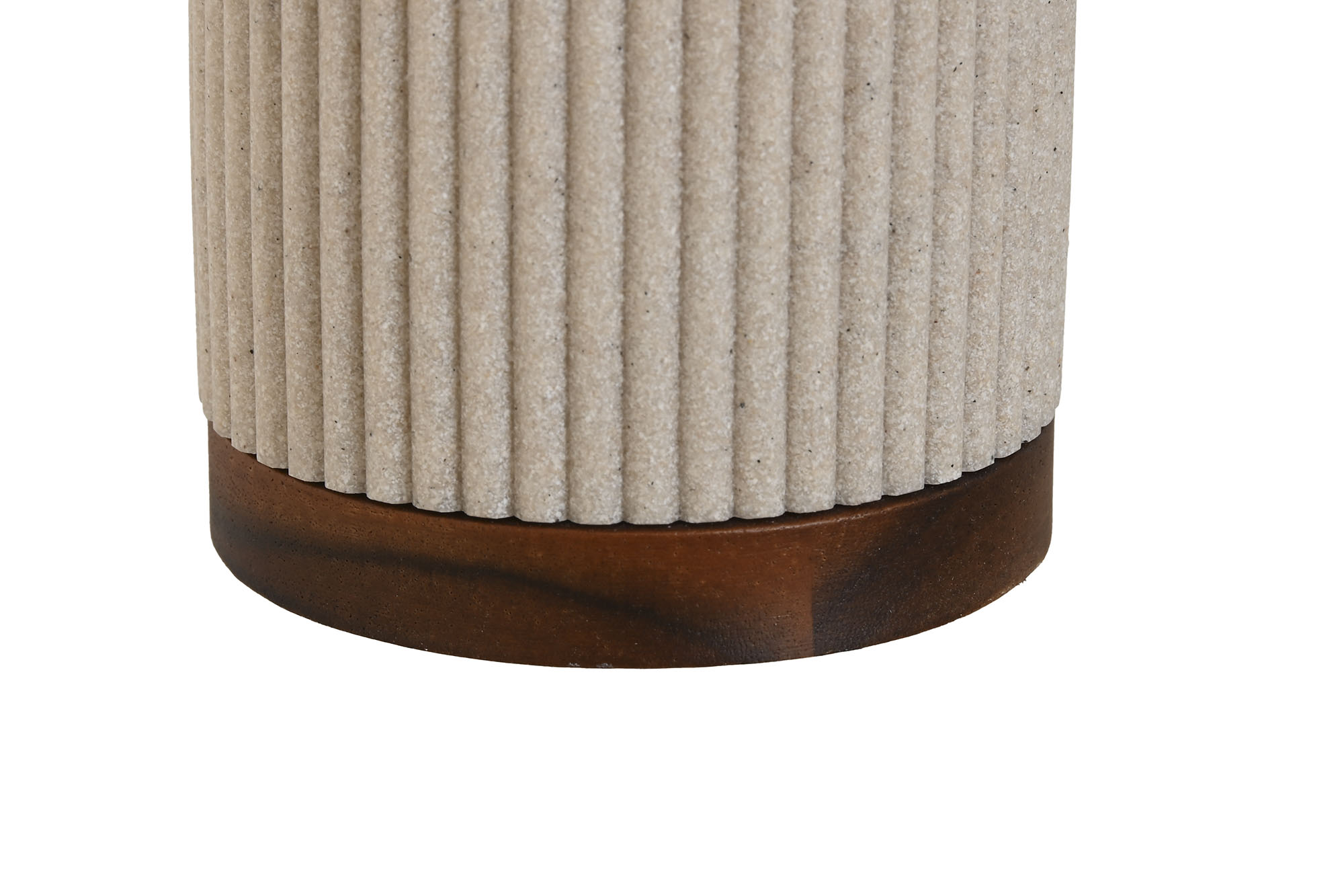 ESCOBILLERO RESINA ACACIA 9,5X9,5X38 BEIGE 3