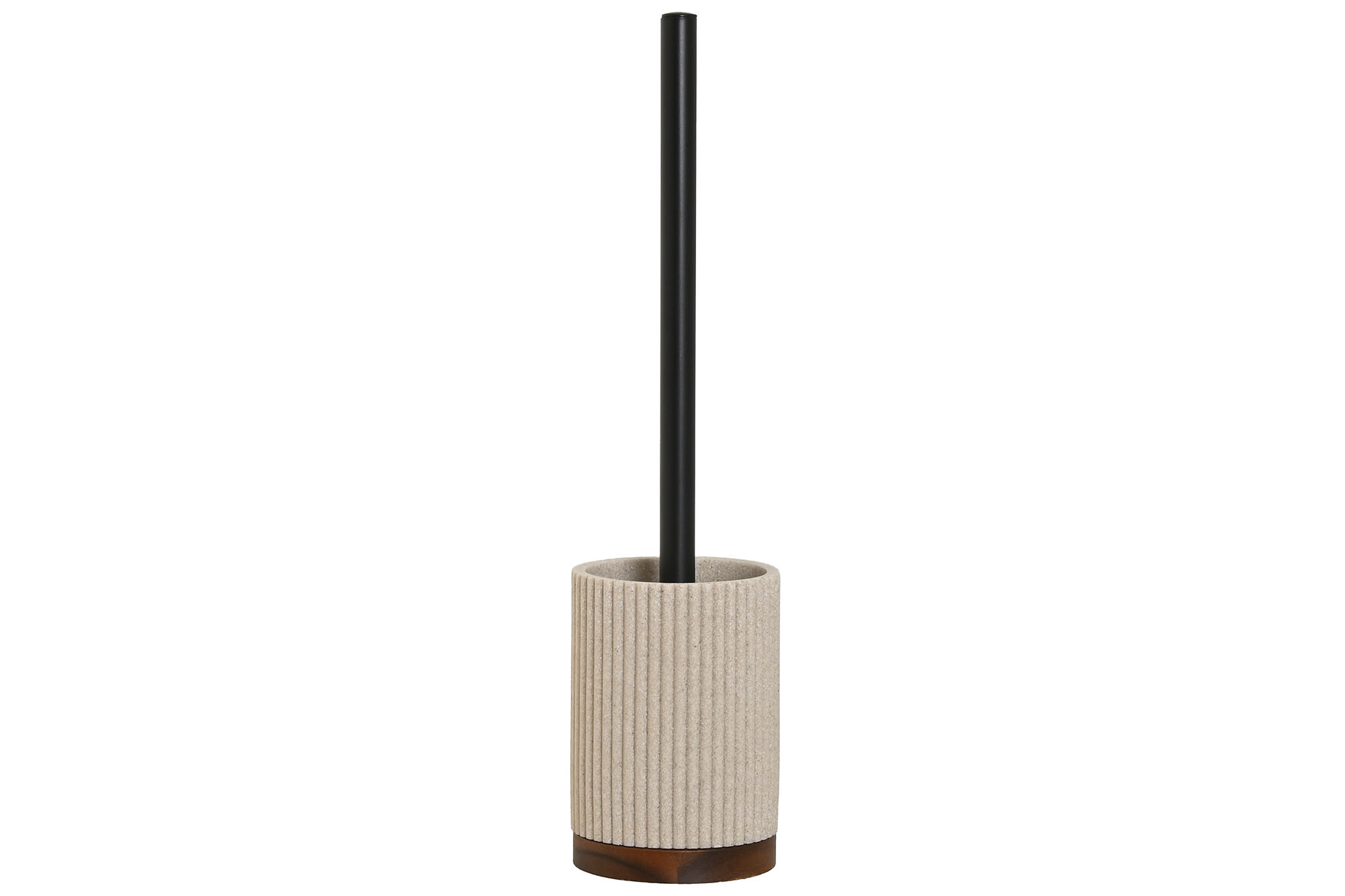 ESCOBILLERO RESINA ACACIA 9,5X9,5X38 BEIGE
