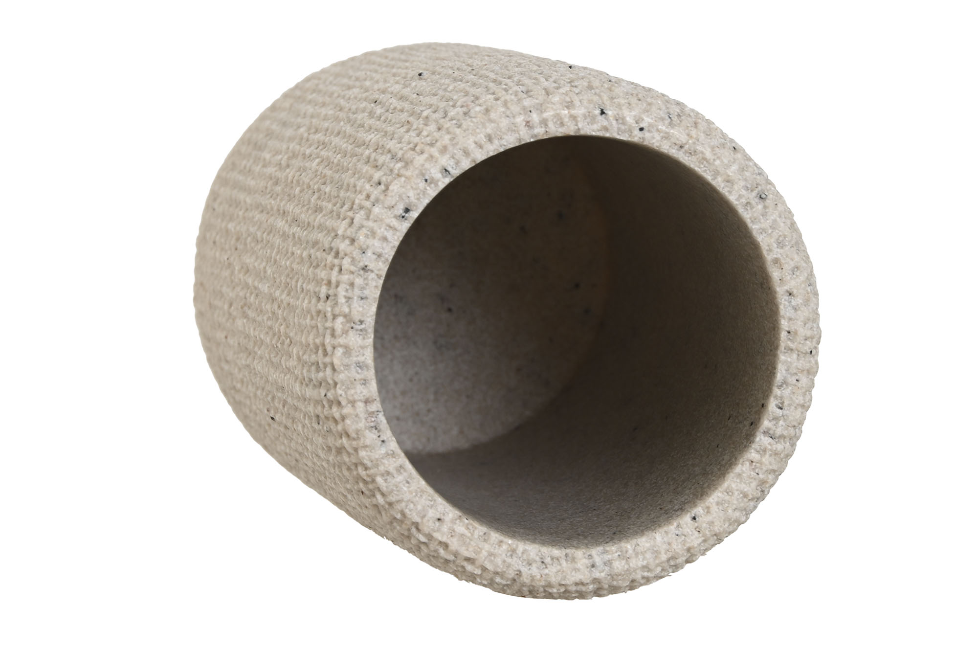 VASO RESINA 7X7X11 BEIGE 2