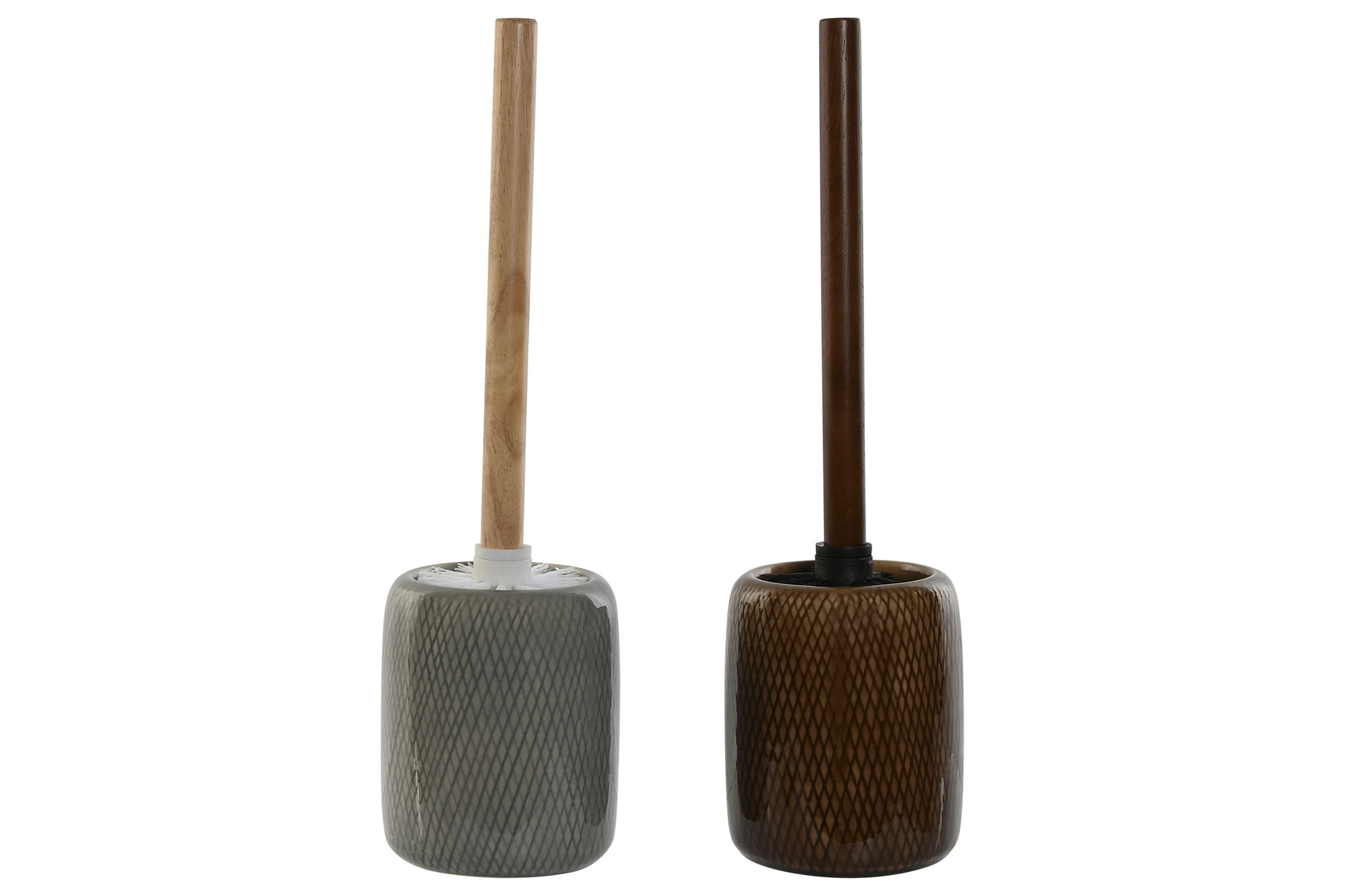 ESCOBILLERO GRES PE 11X11X40CM MARRON