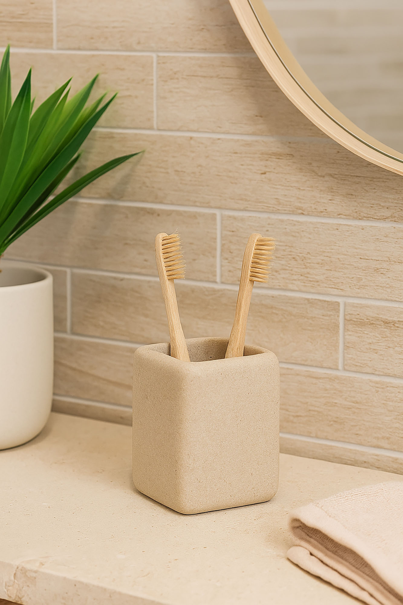 VASO RESINA 8X8X10 CREMA 2