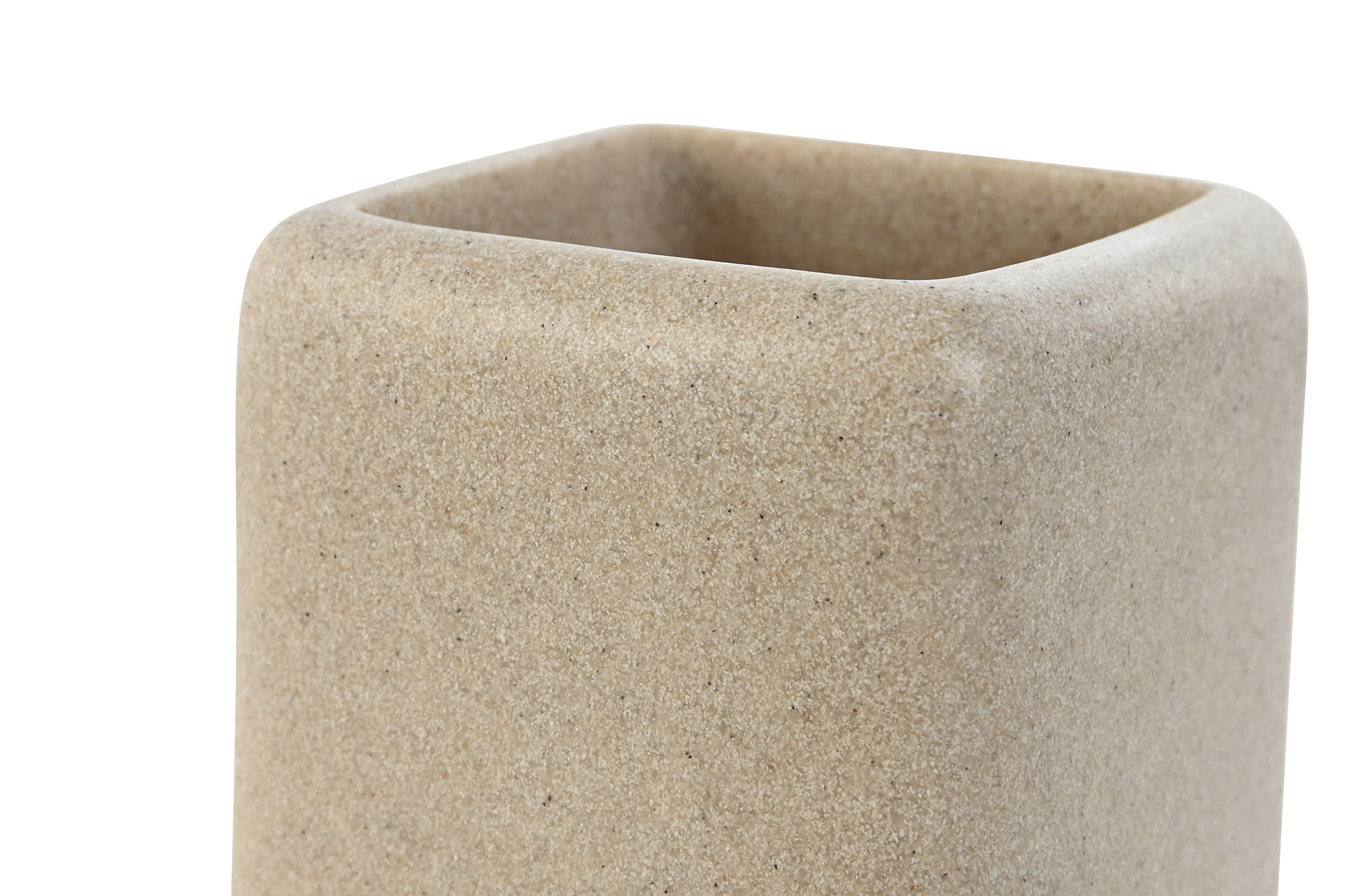 VASO RESINA 8X8X10 CREMA 3