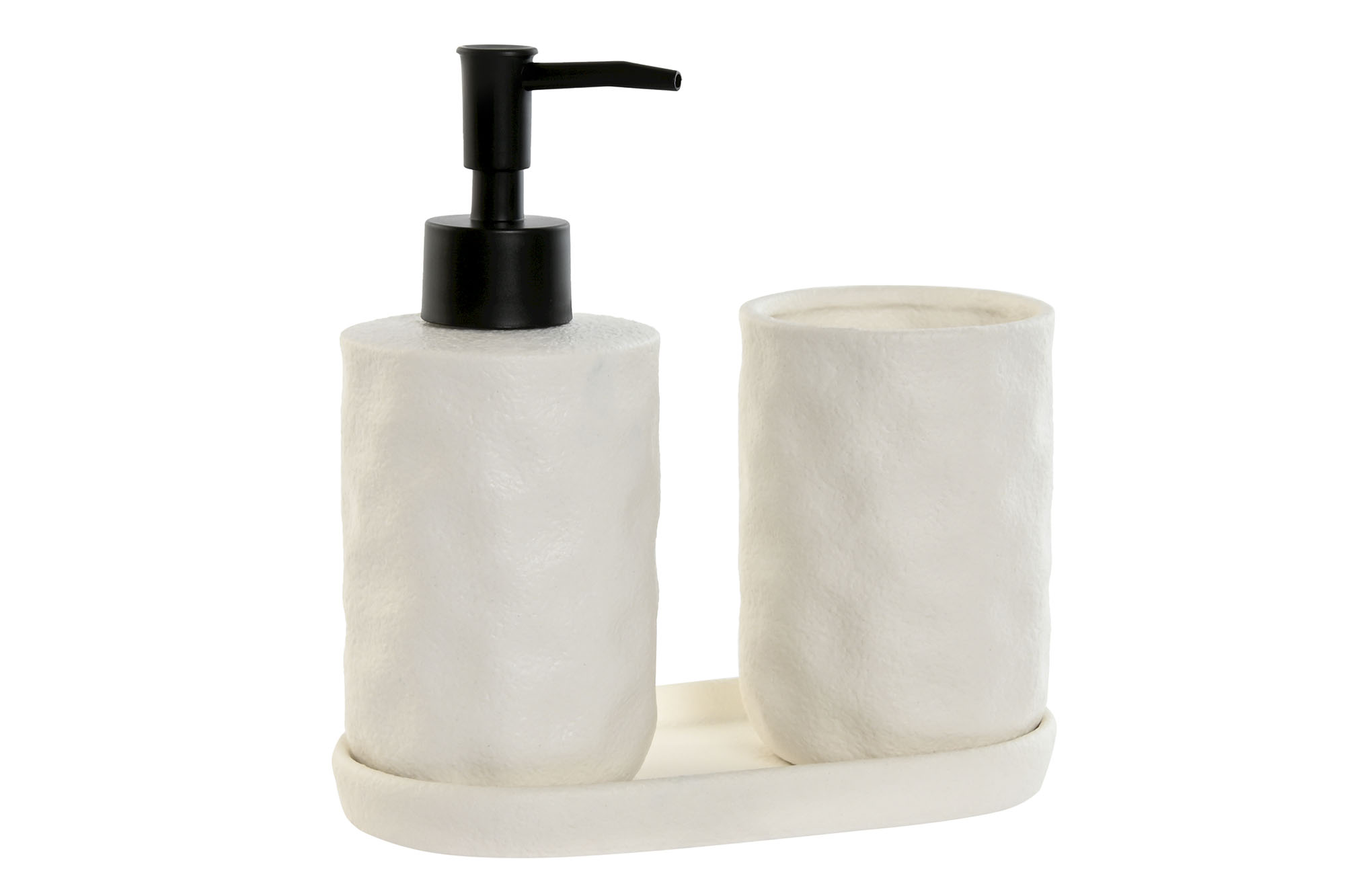 BAÑO SET 3 DOLOMITE ABS 17,5X9,5X18 300 ML BLANCO