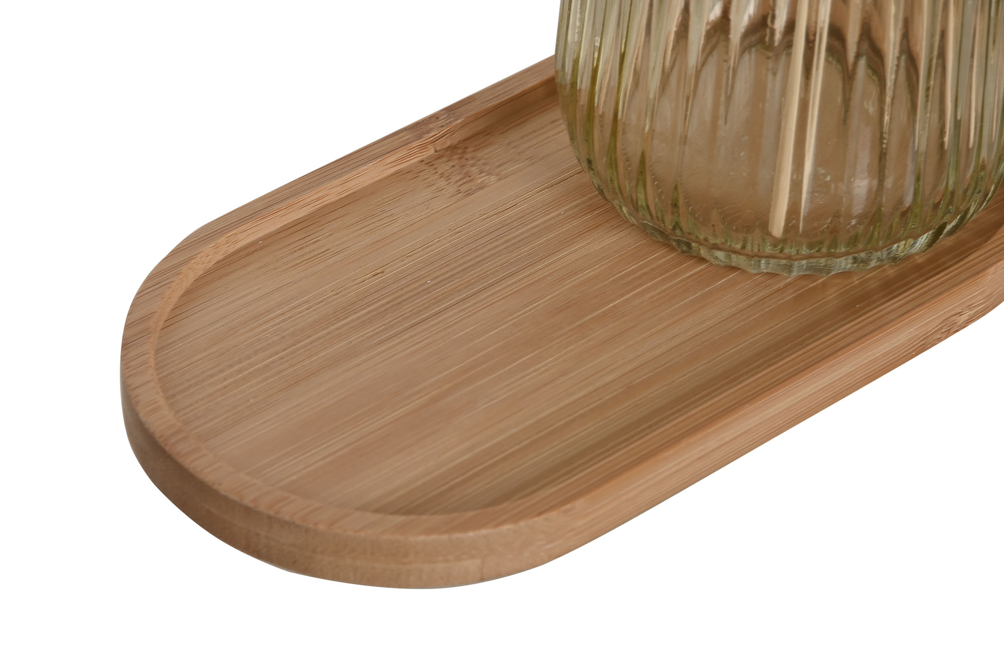 BAÃ Â O SET 3 CRISTAL BAMBU 16X8,2X1 350ML AMB 4