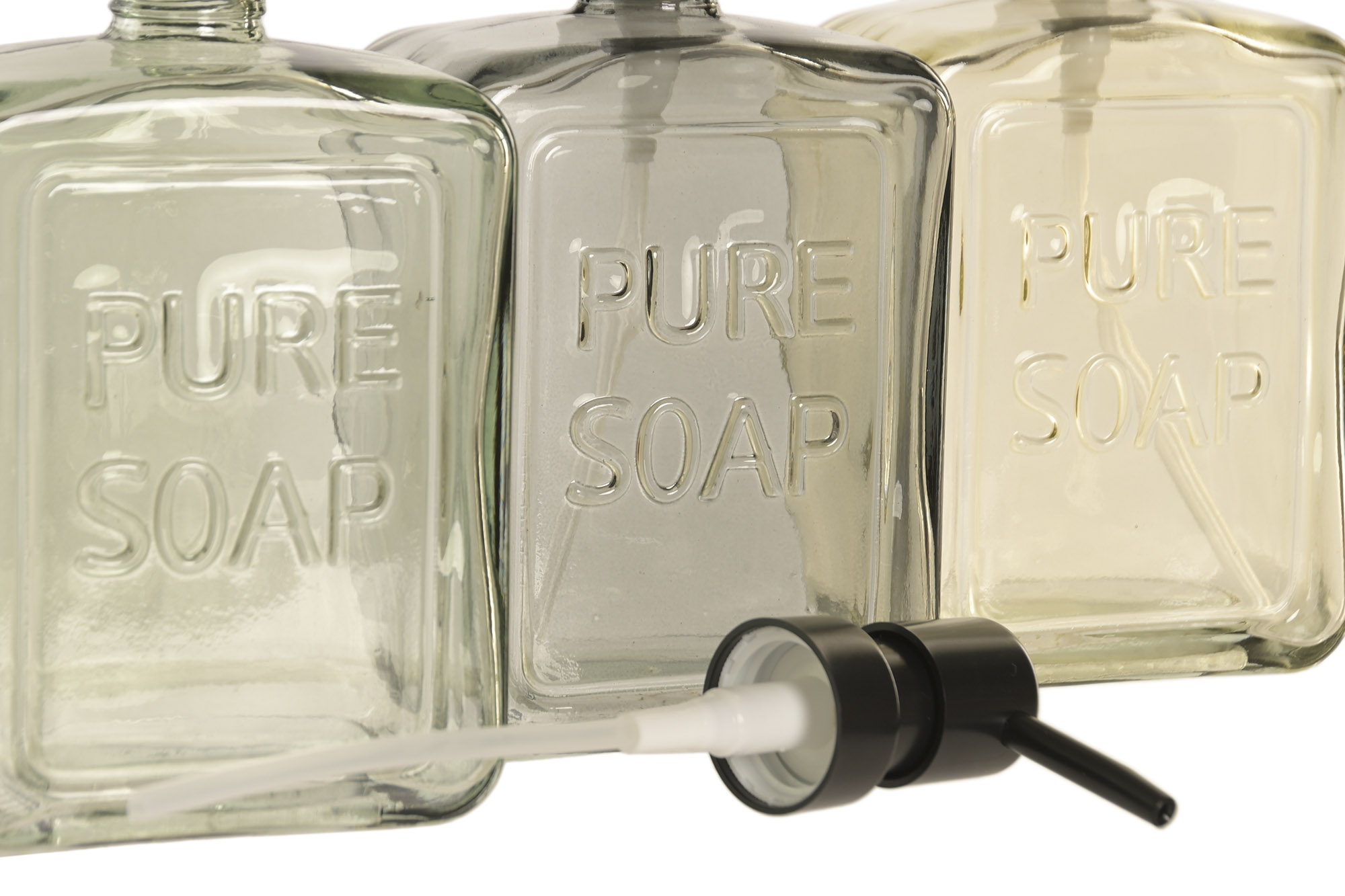 DOSIFICADOR CRISTAL ABS 10X6,5X18 400ML VERDE 2