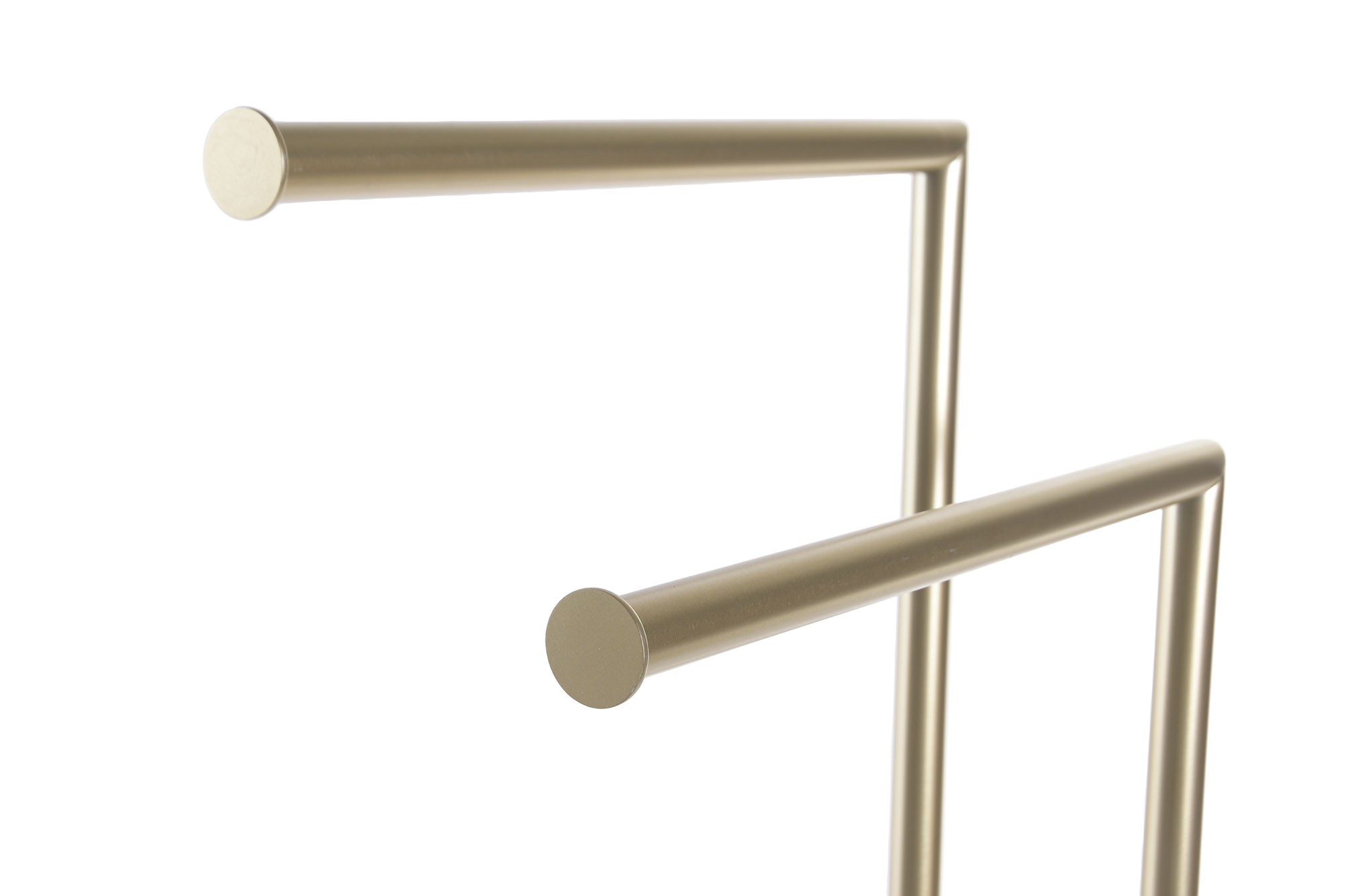 TOALLERO METAL RESINA 37X17X79 DOBLE MATE DORADO 3