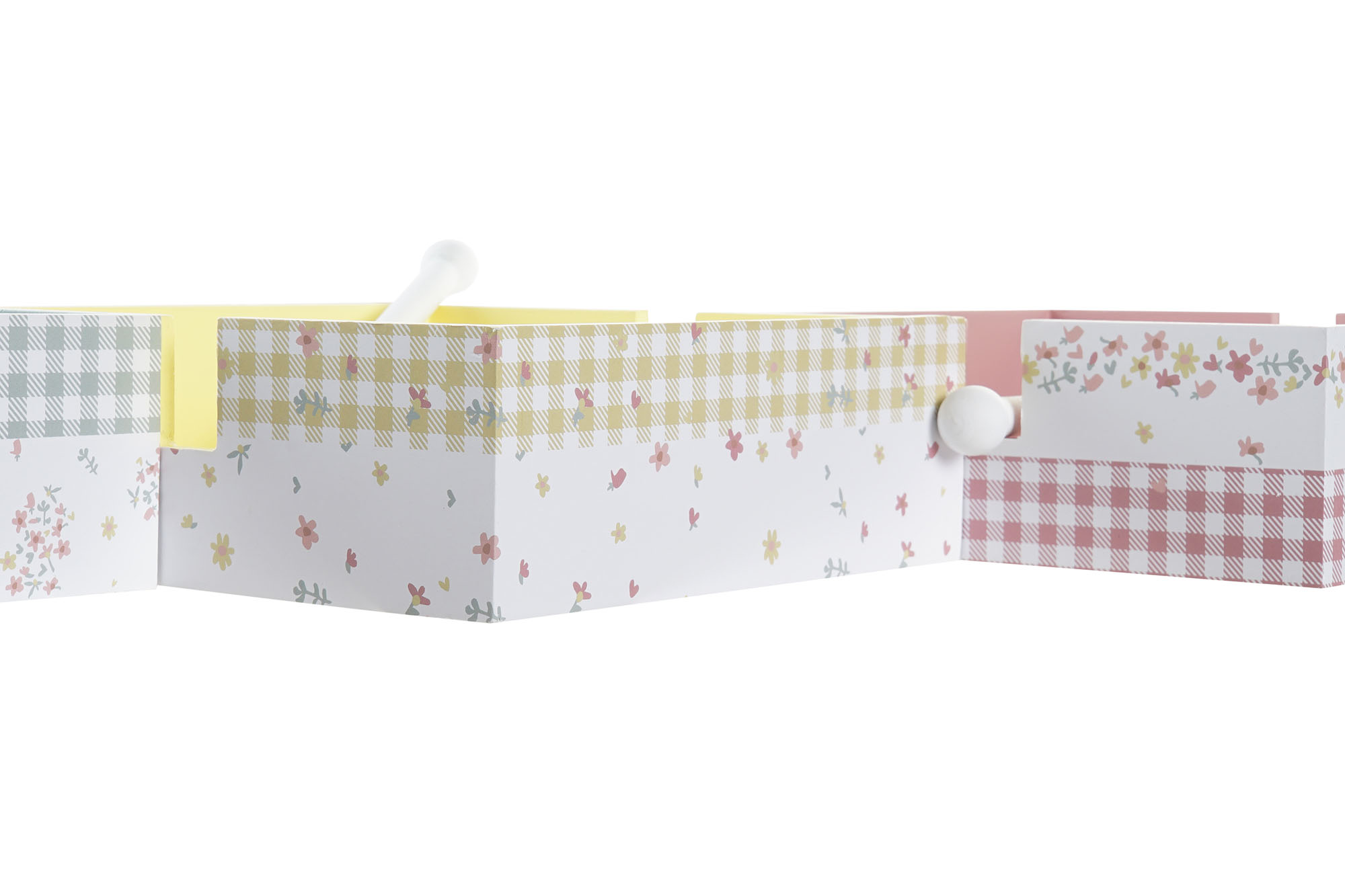 SERVILLETERO MDF METAL 22X18X6 VICHY SWEET ROSA 3