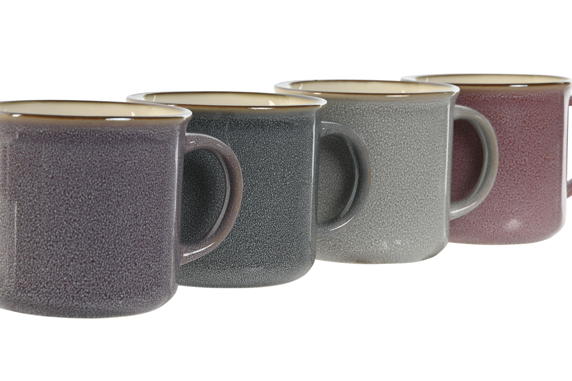 MUG GRES 10,4X8X7,6 240ML DORADO GRIS 2