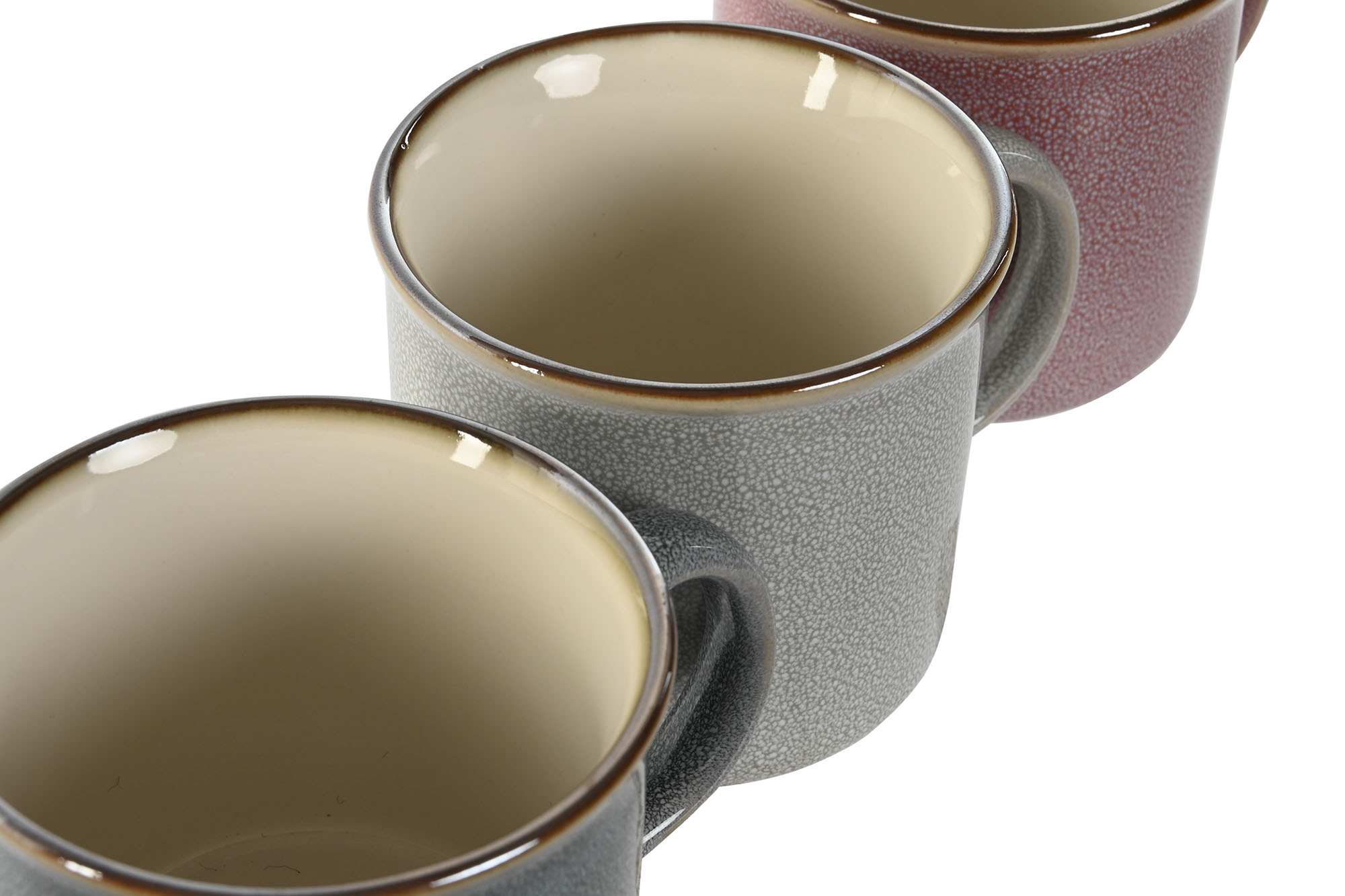 MUG GRES 10,4X8X7,6 240ML DORADO GRIS PERLA 3