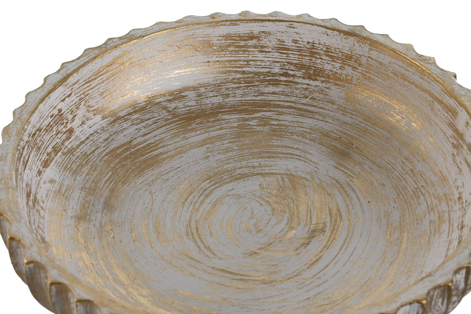 CENTRO MESA MANGO 25X25X9 DECAPE DORADO 2