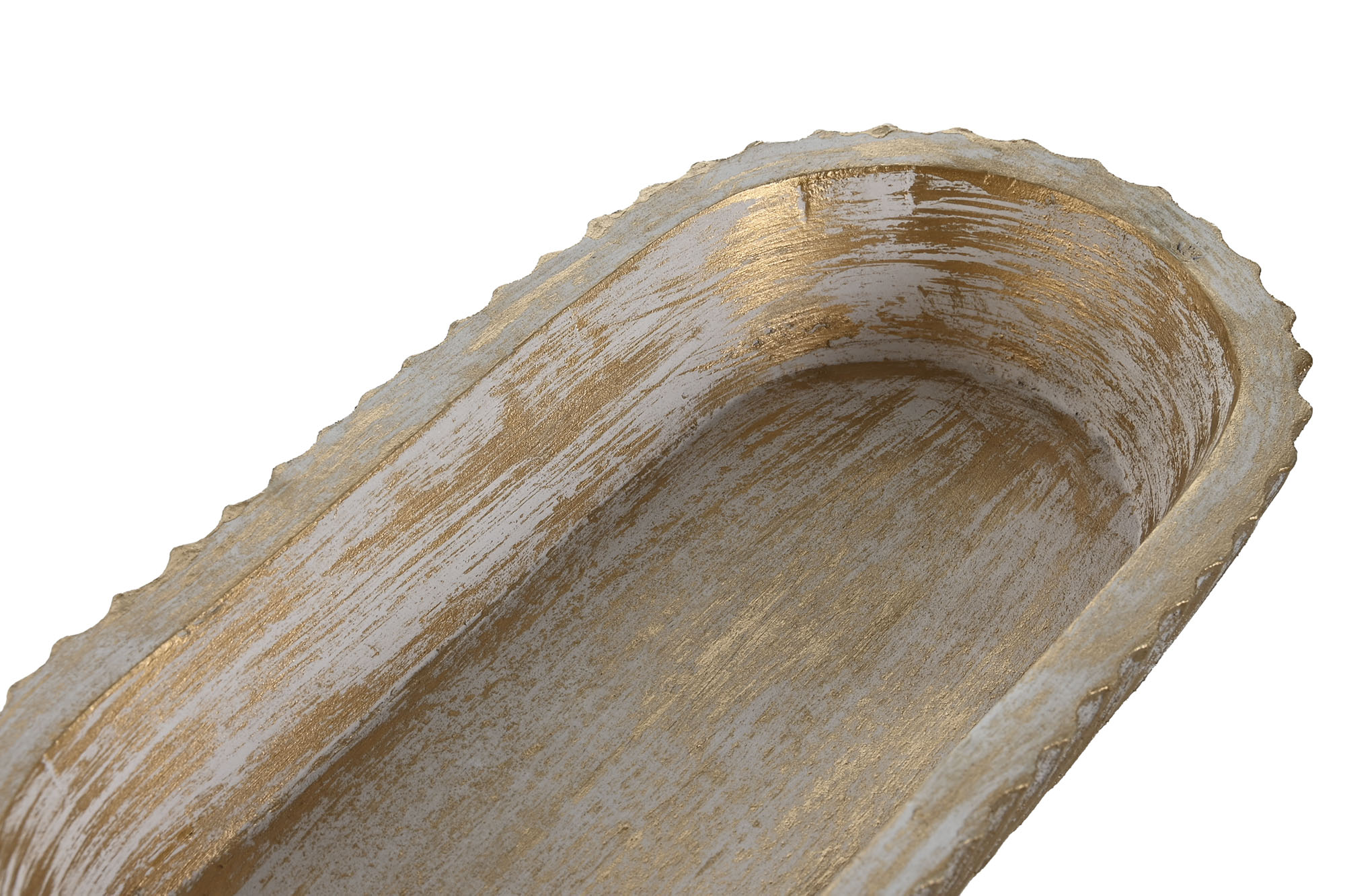 CENTRO MESA MANGO 32X15X5 DECAPE DORADO 2