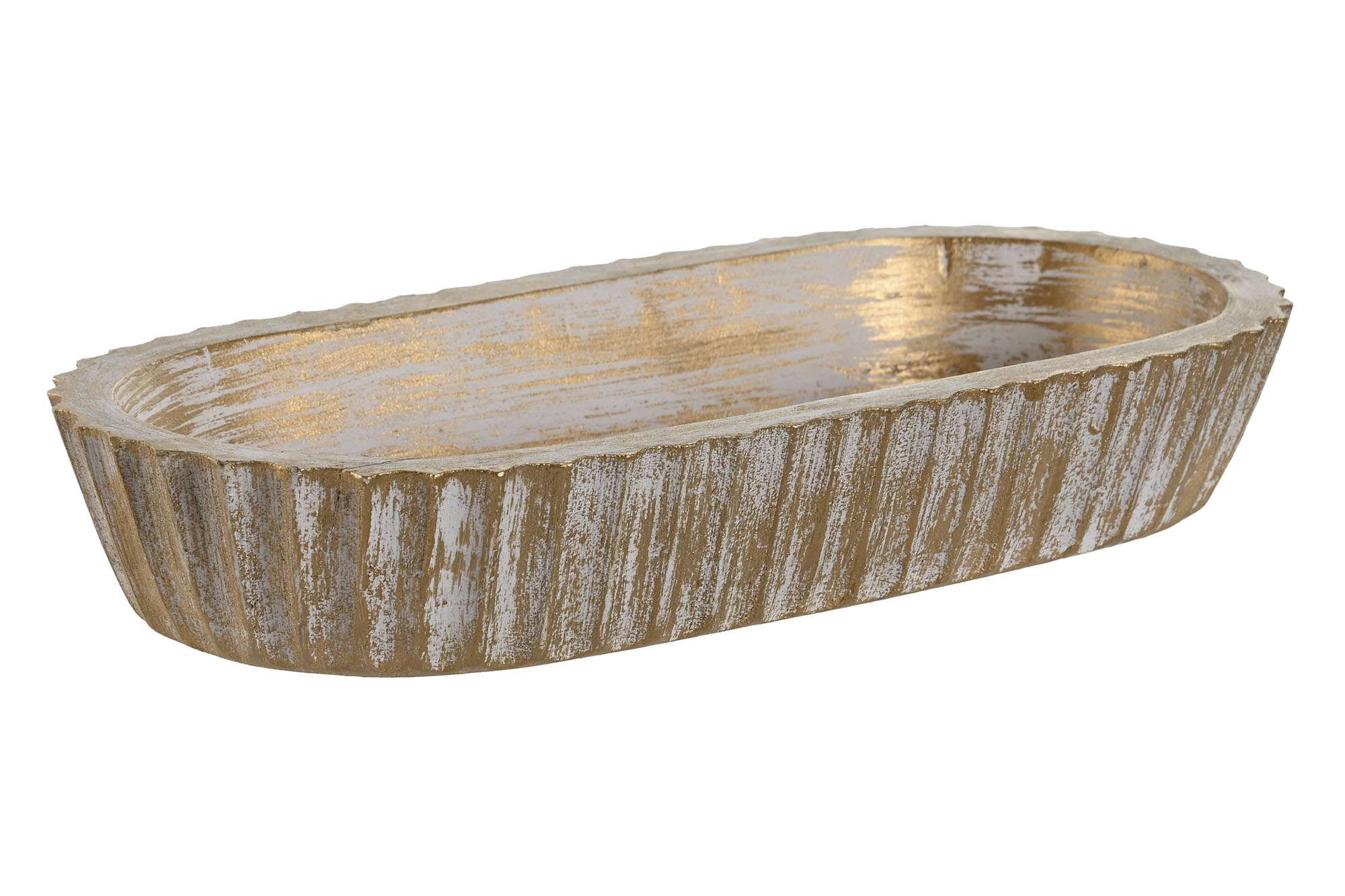 CENTRO MESA MANGO 32X15X5 DECAPE DORADO
