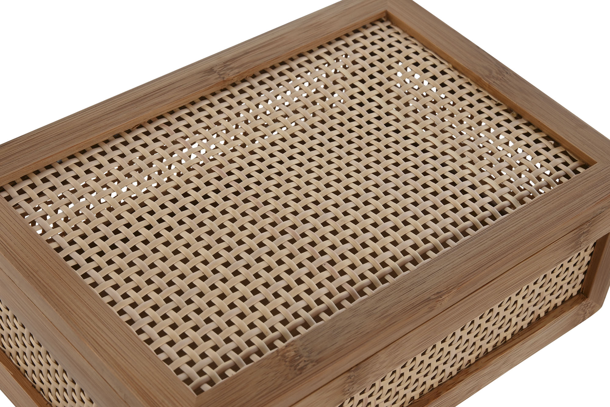 CAJA BAMBU RATAN 23X15X8 NATURAL 2