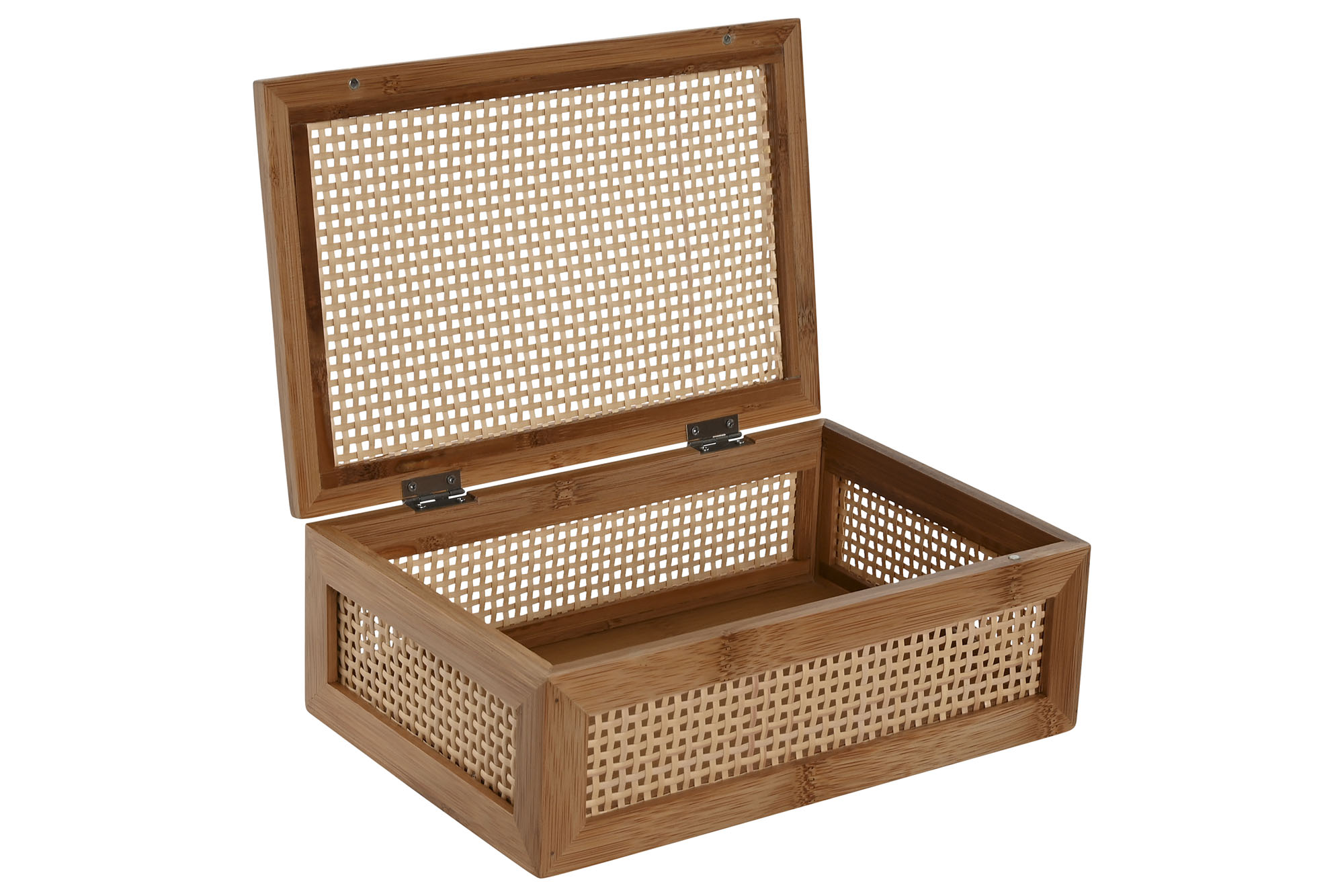 CAJA BAMBU RATAN 23X15X8 NATURAL 3