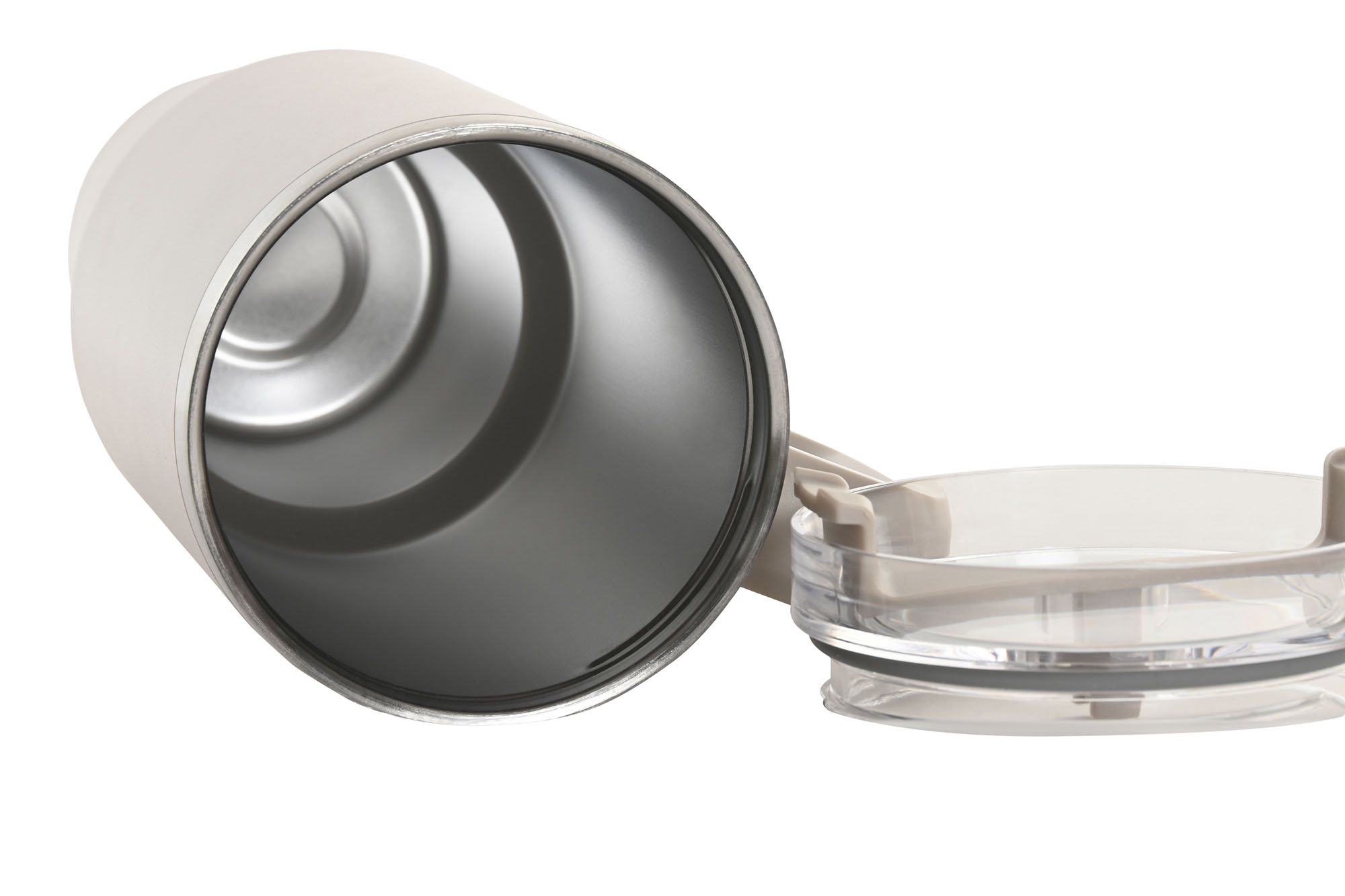 VASO TERMICO INOX PP 10X13X26 1,2L VIAJE BEIGE 3