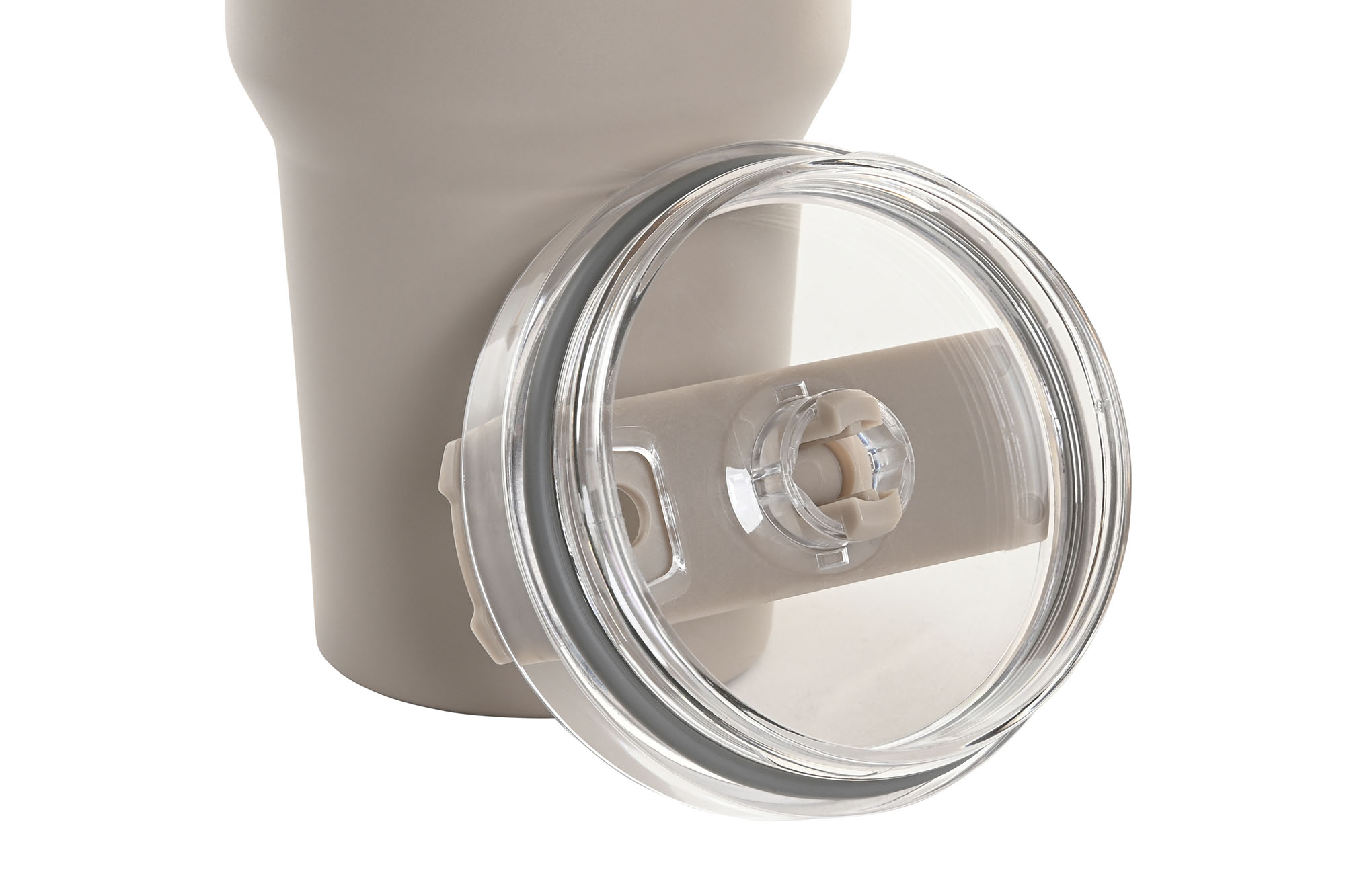 VASO TERMICO INOX PP 10X13X26 1,2L VIAJE BEIGE 4