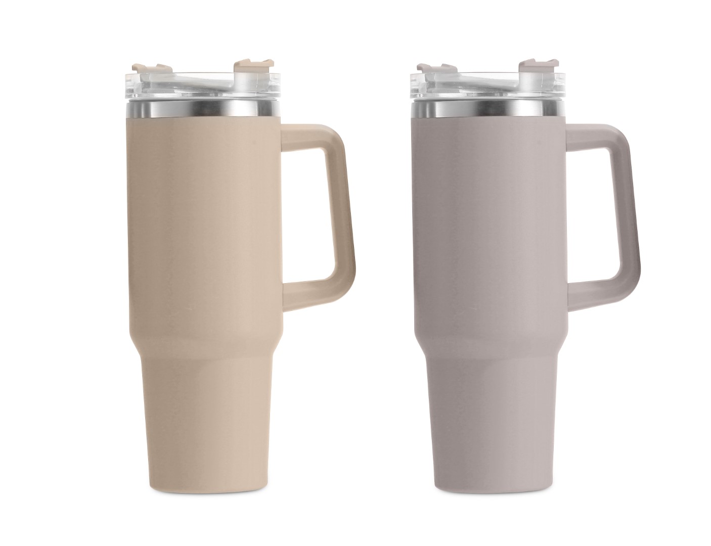 VASO TERMICO INOX PP 10X13X26 1,2L VIAJE BEIGE