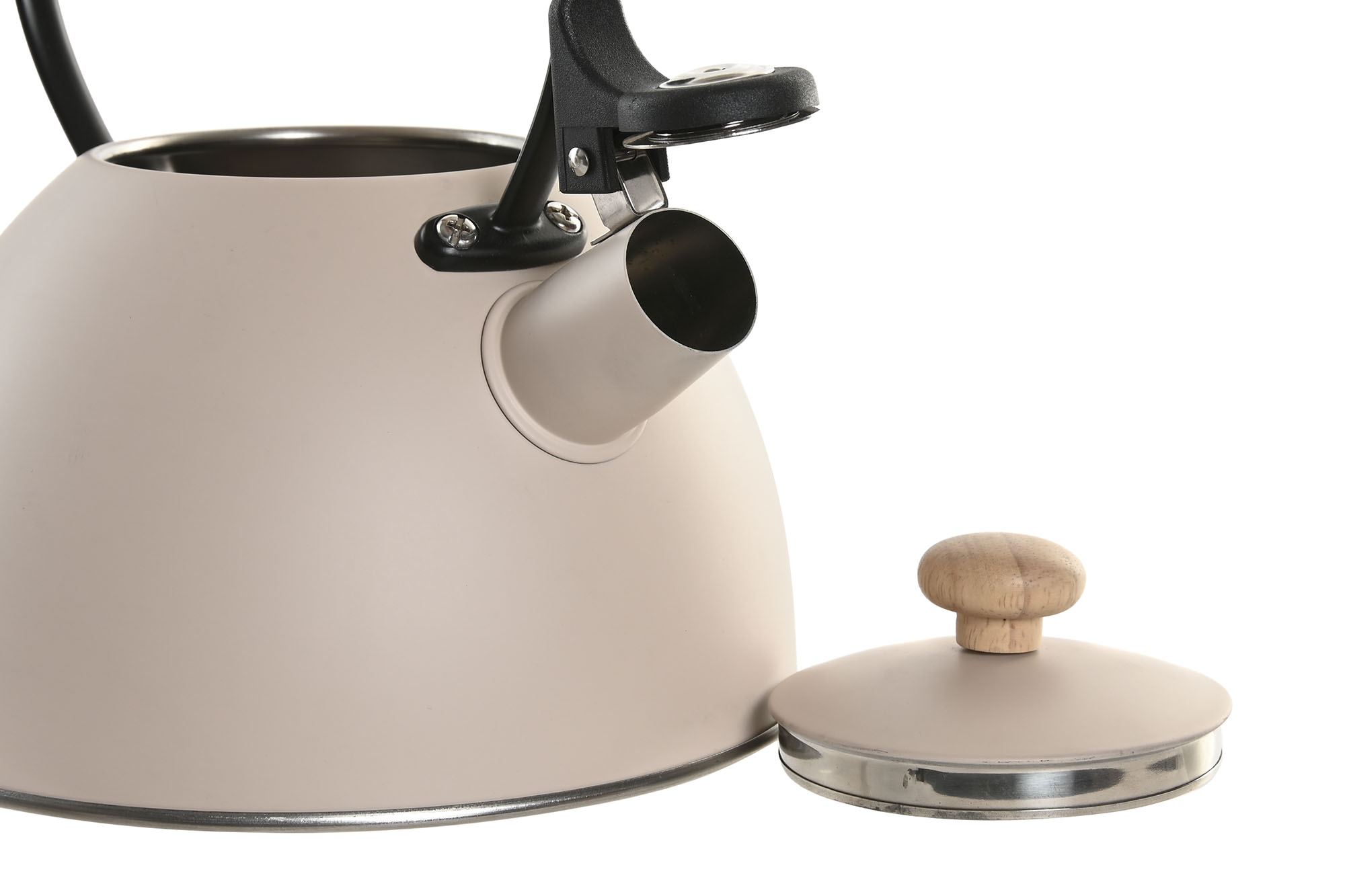 TETERA INOX RUBBERWOOD 22X19X20,5 2,5L BEIGE 2