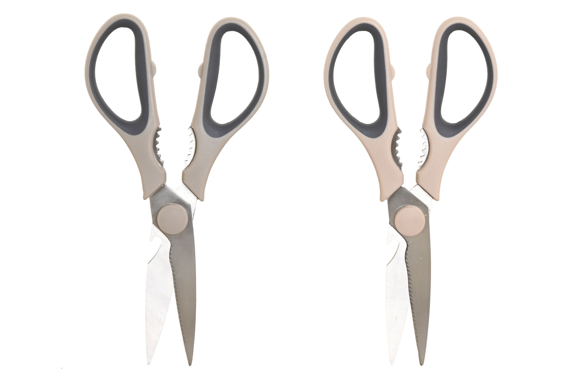 TIJERAS INOX PP 21X8,3X1CM BEIGE 2