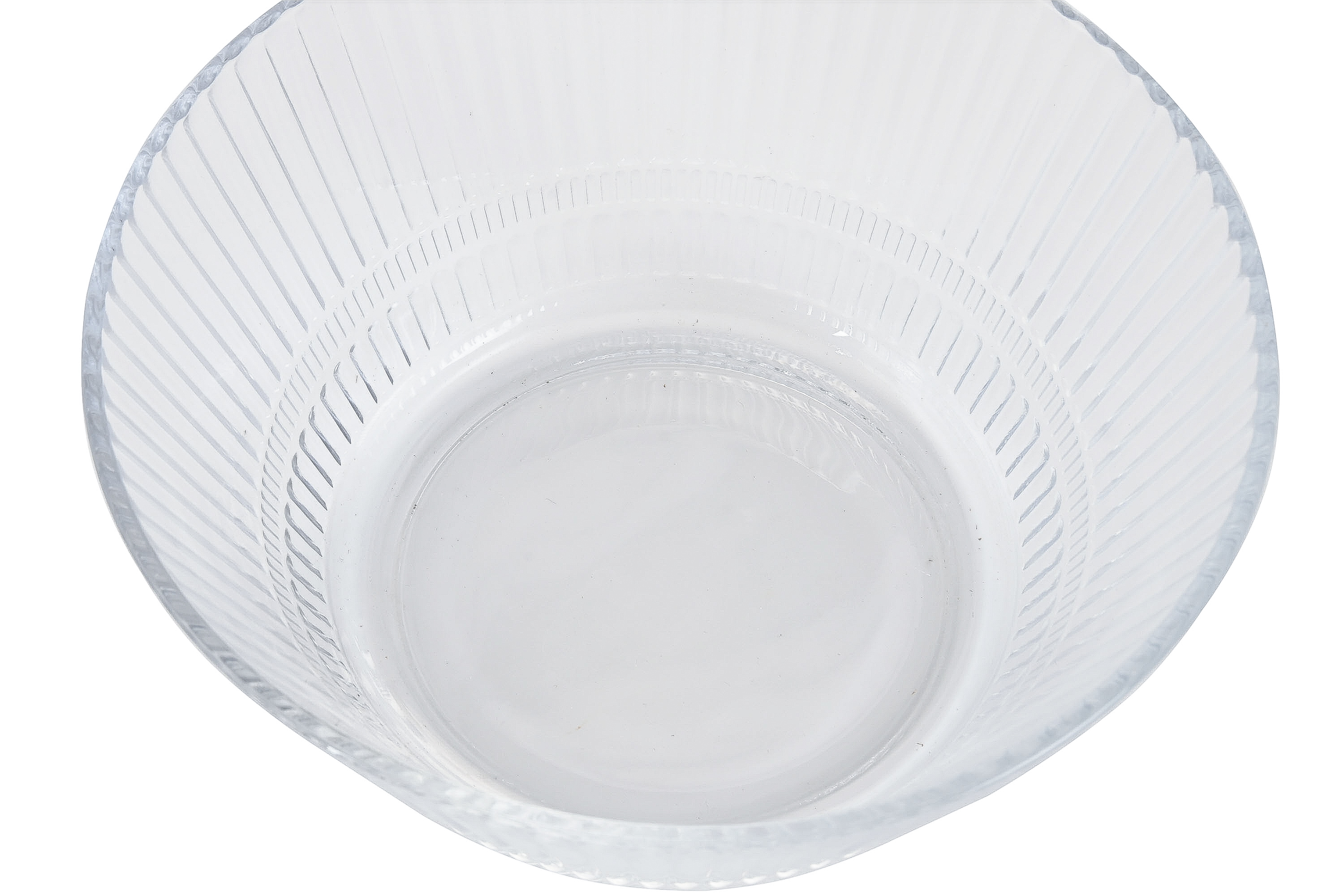 PLATO CRISTAL 14X14X2,3 RAYADO TRANSPARENTE 2