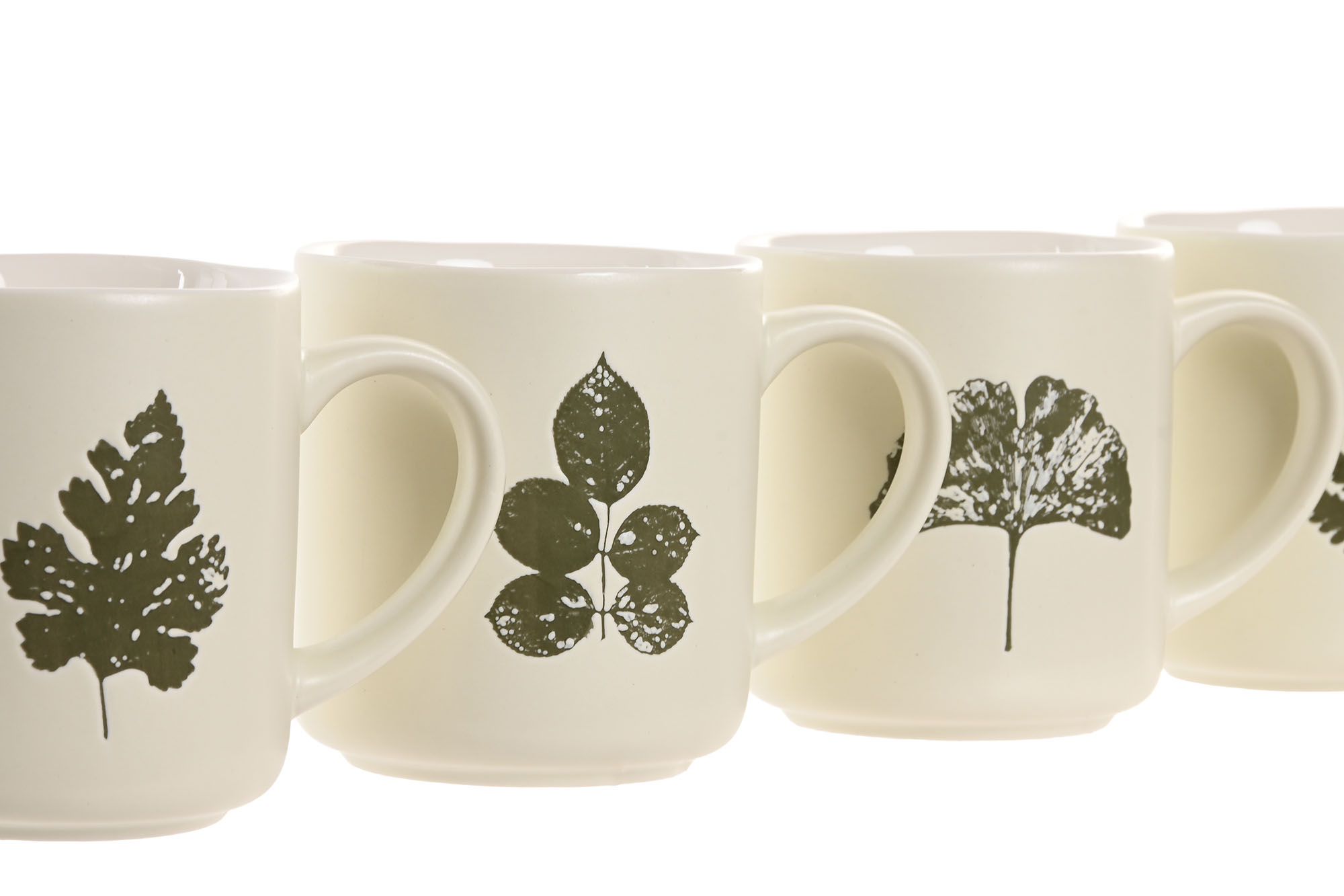 MUG PORCELANA 13X9X10,5 480ML HOJA PINO
