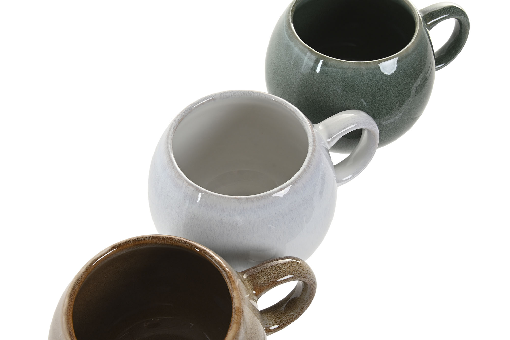 MUG GRES ESMALTADO 15X12X9 510ML BLANCO 3