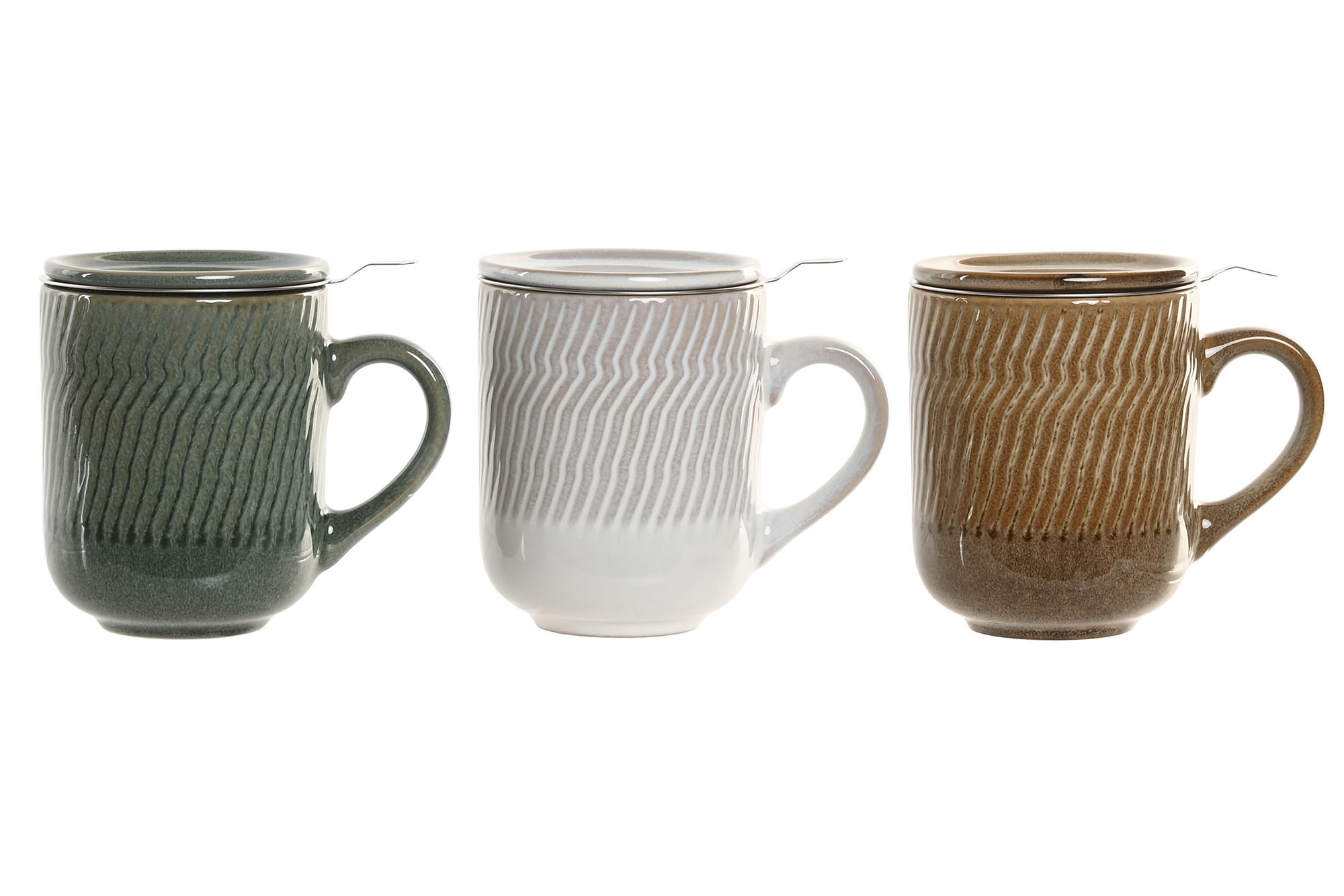 MUG INFUSIONES GRES 12X8,5X10,5 360ML MARRON