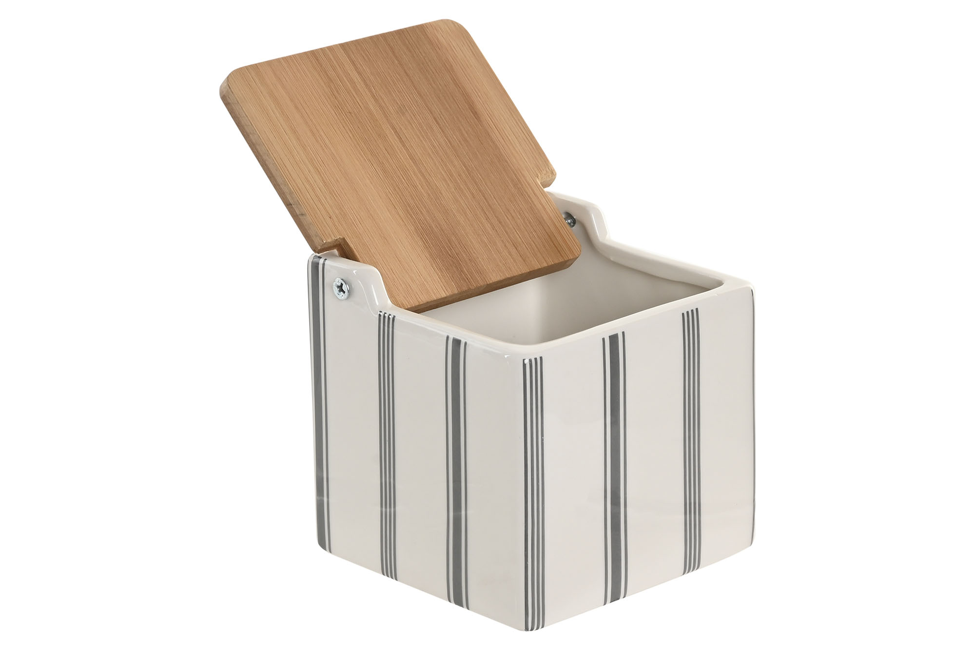 SALERO GRES BAMBU 11X11X11 RELIEVE GRIS 3