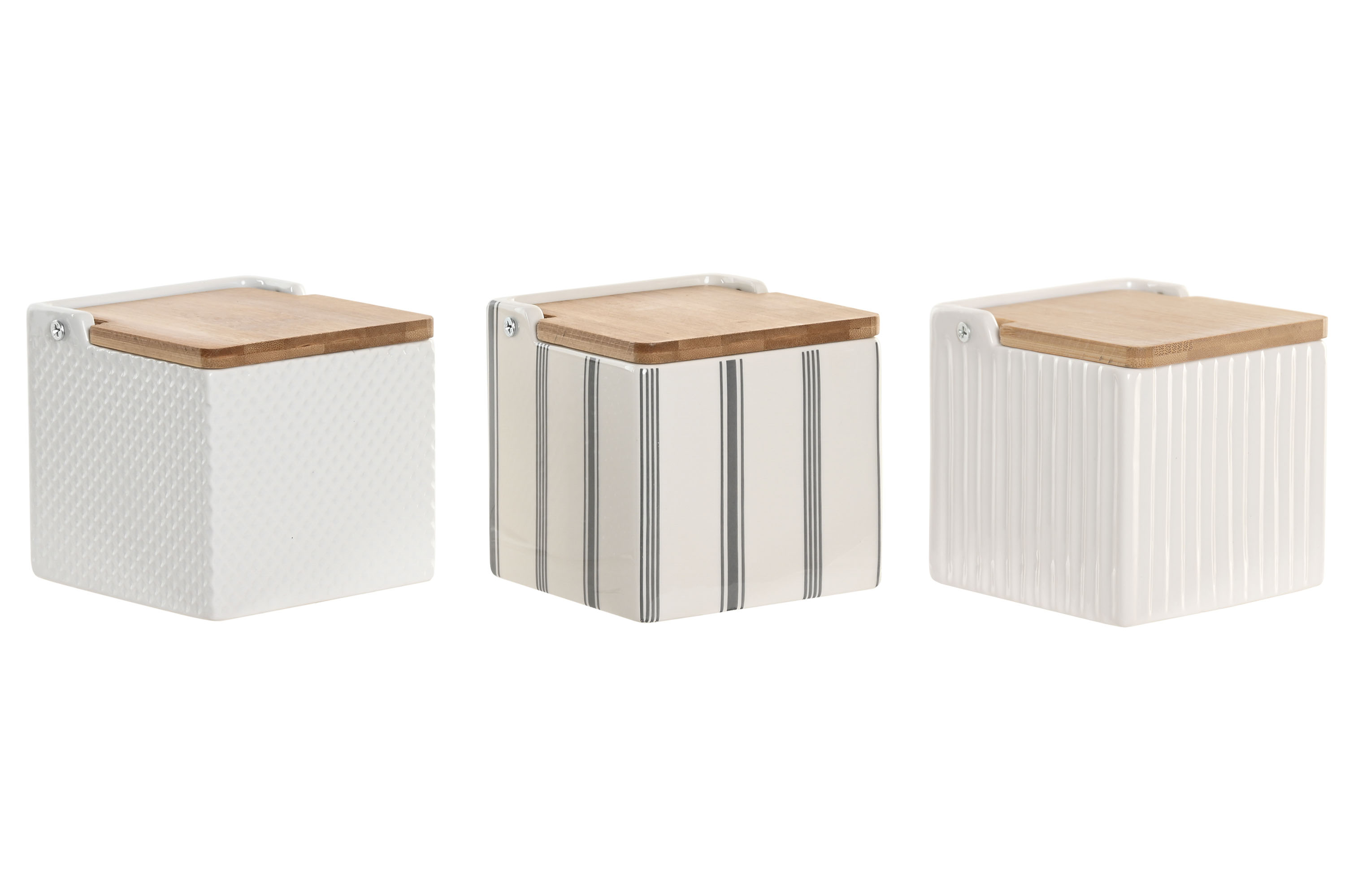 SALERO GRES BAMBU 11X11X11 RELIEVE GRIS