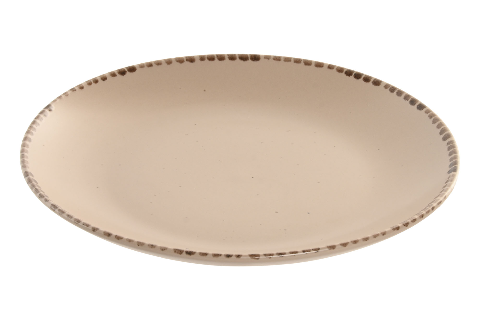 PLATO GRES 27X27X3 MARRON 2