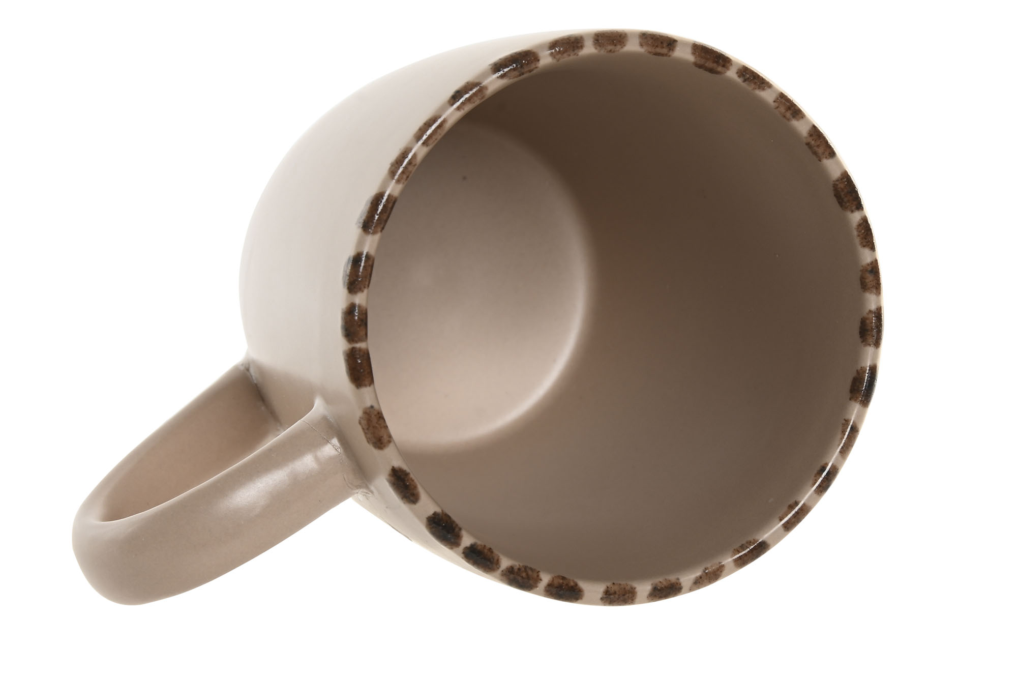 MUG GRES 9X8X10,8 360ML MARRON 3