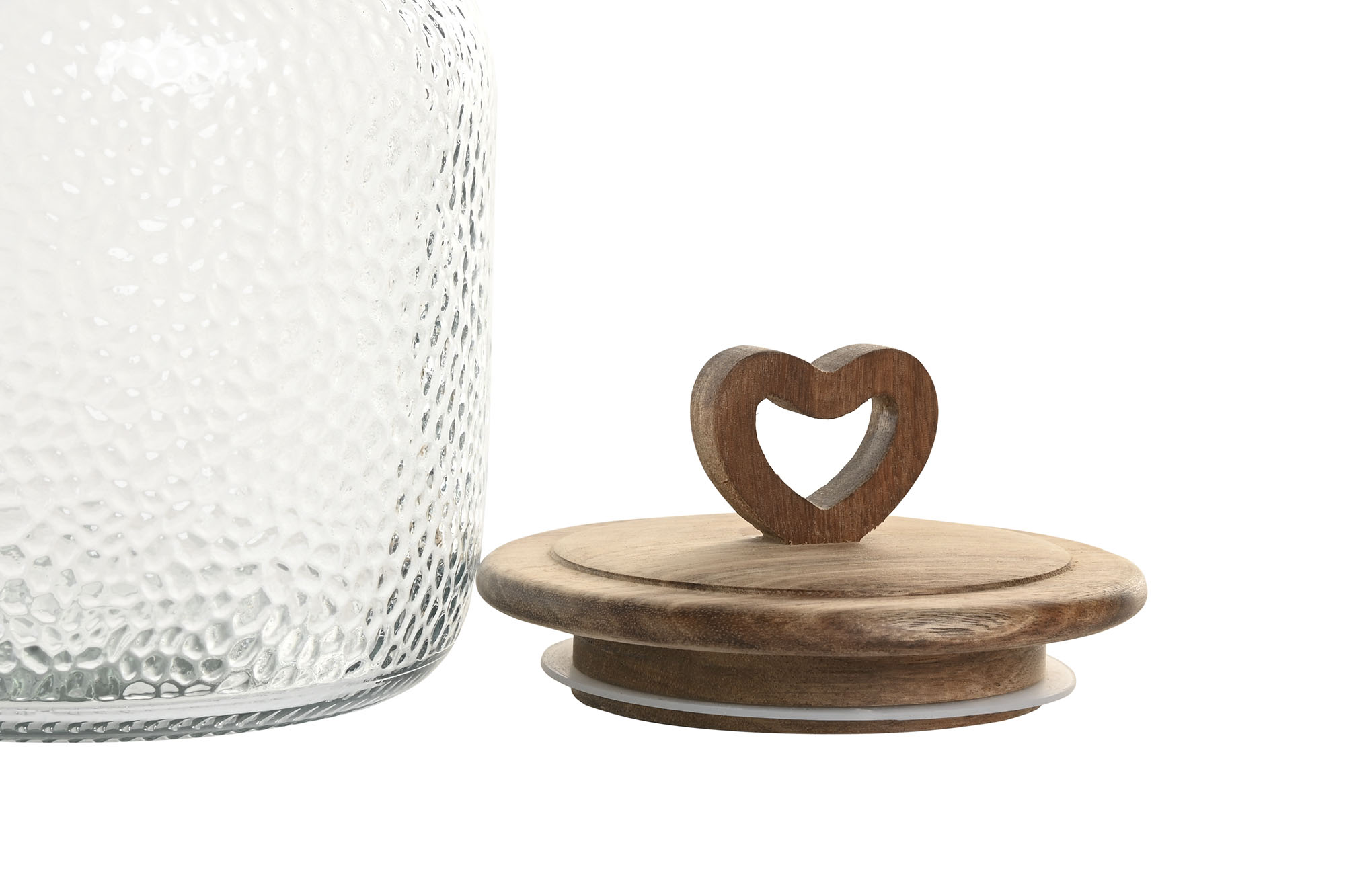 BOTE CRISTAL ACACIA 17,3X17,3X22 2,8L CORAZON 3