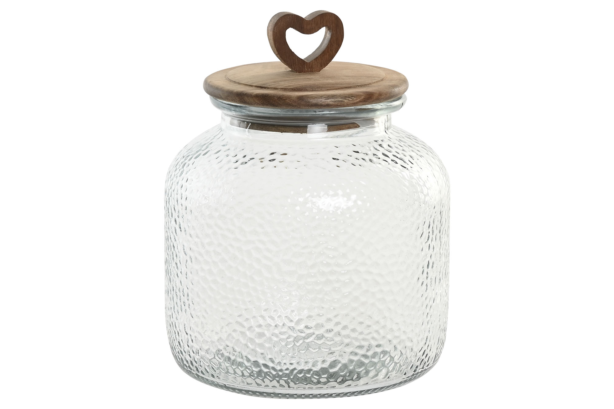 BOTE CRISTAL ACACIA 17,3X17,3X22 2,8L CORAZON