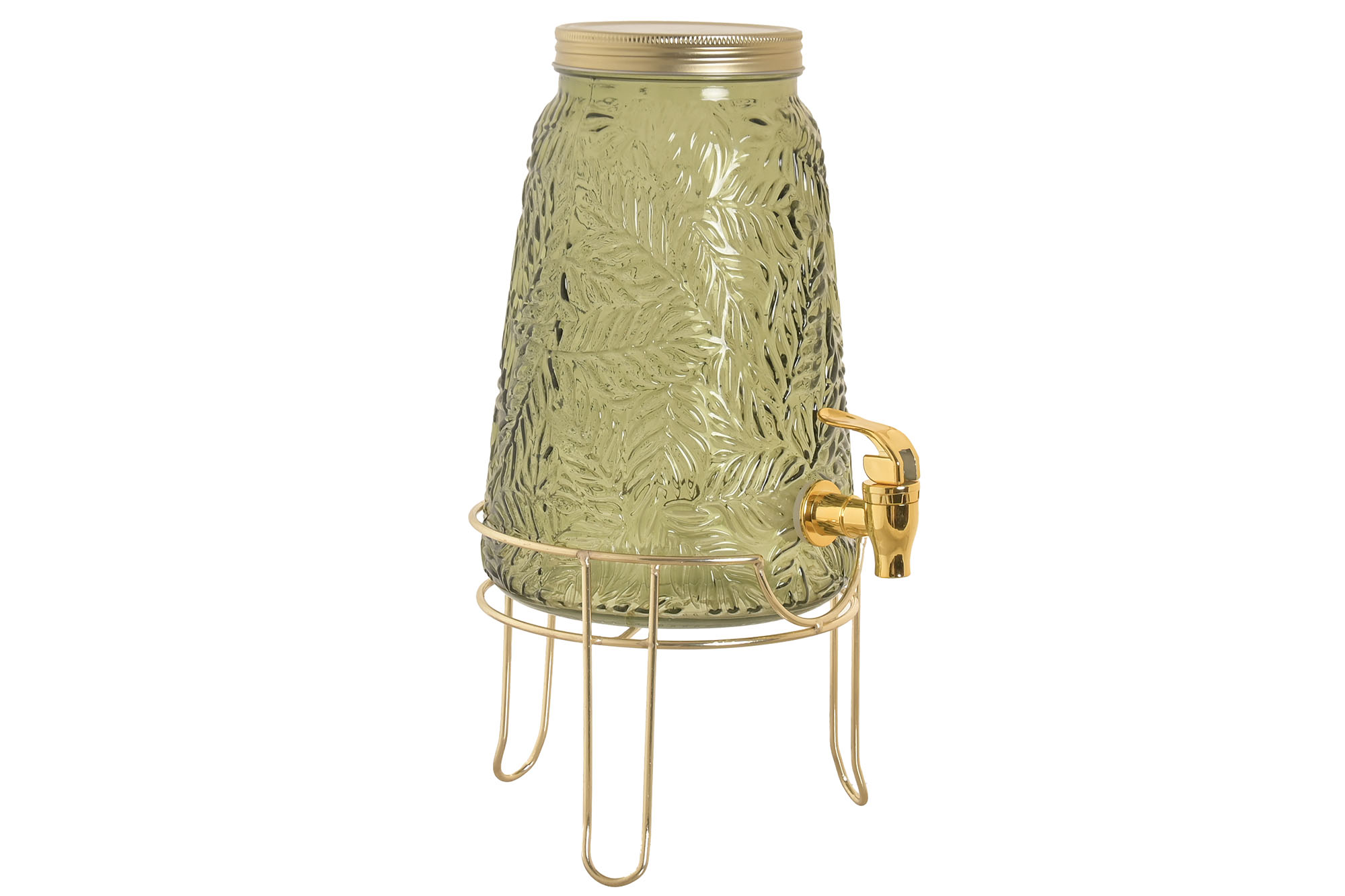 DISPENSADOR BEBIDAS CRISTAL 19,3X19,3X36 3,3L HOJA