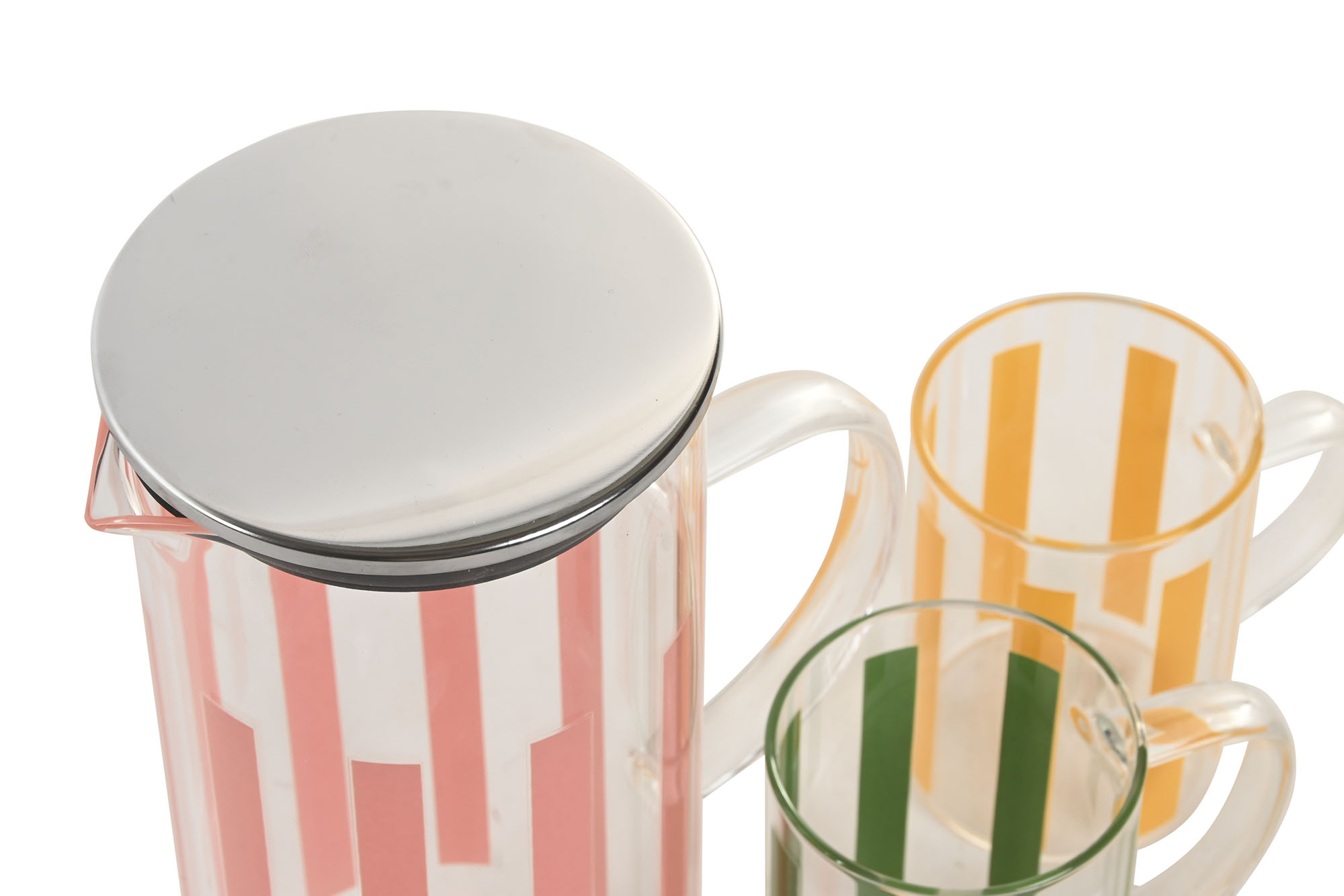 JARRA SET 3 CRISTAL INOX 17X10X22,5 1.2L - 3 RAYAS 4