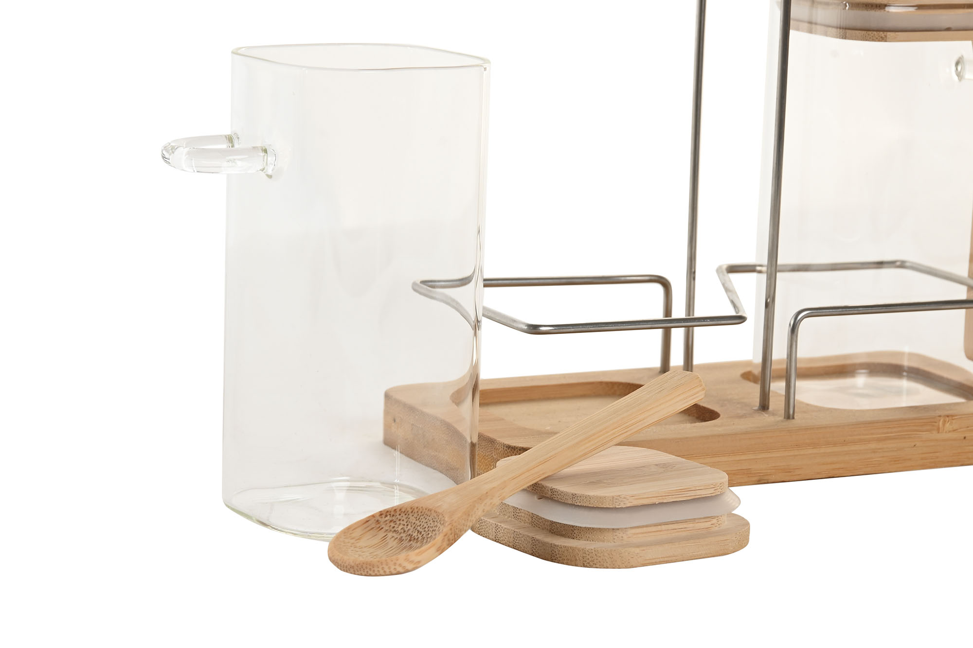 ESPECIERO SET 2 CRISTAL BAMBU 18,5X9X16,5 260ML/26 3